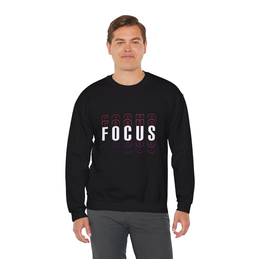 Focus Crewneck Sweatshirt — Motivational Casual Pullover