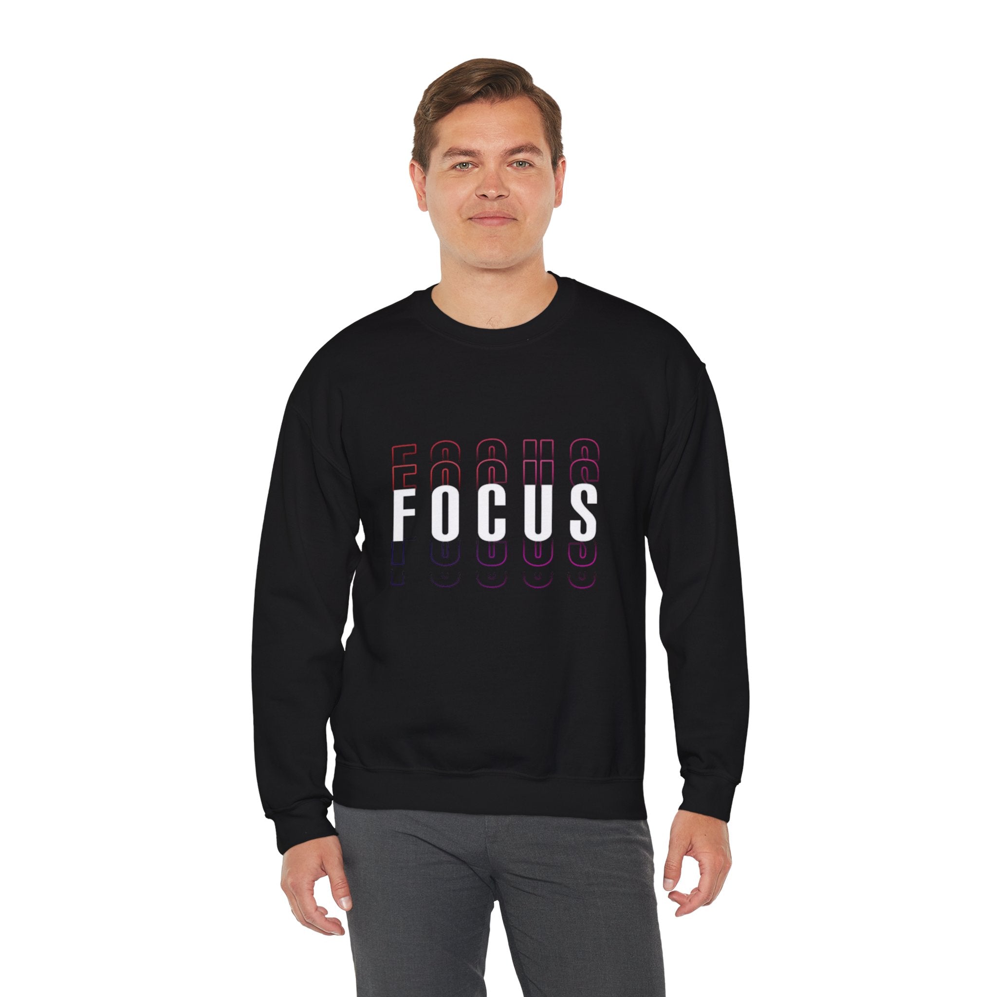 Focus Crewneck Sweatshirt — Motivational Casual Pullover