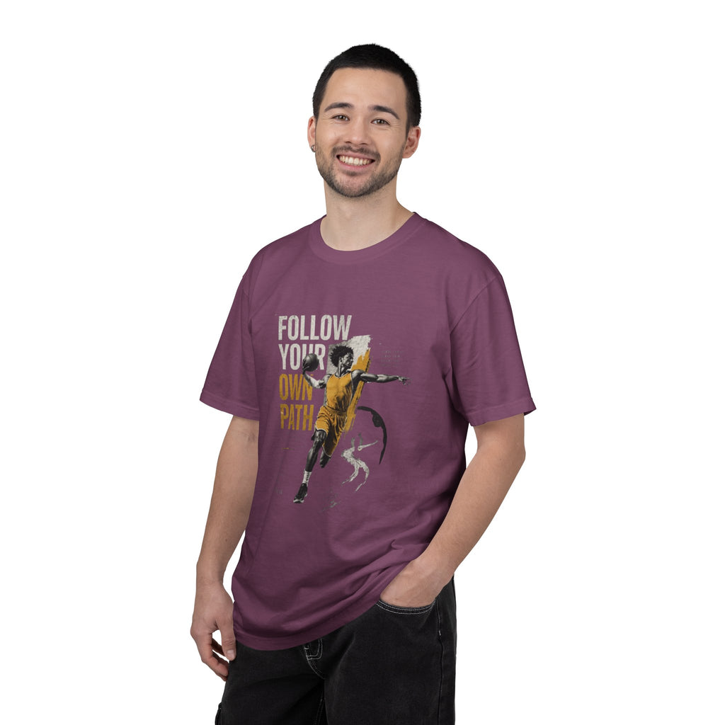 Follow Your Own Path T-Shirt — Inspirational Soccer Player Graphic Tee