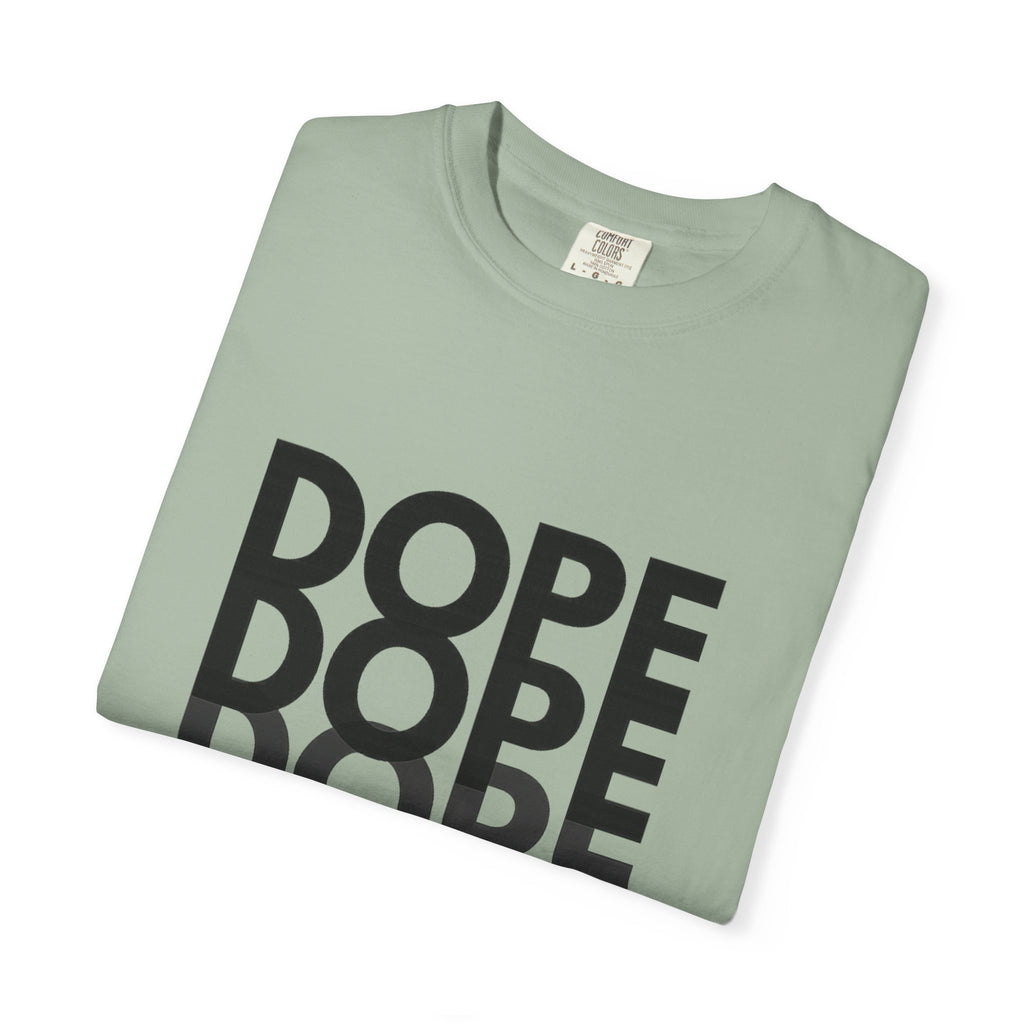 Dope Repeat Graphic T-Shirt — Retro Stacked Typography Tee