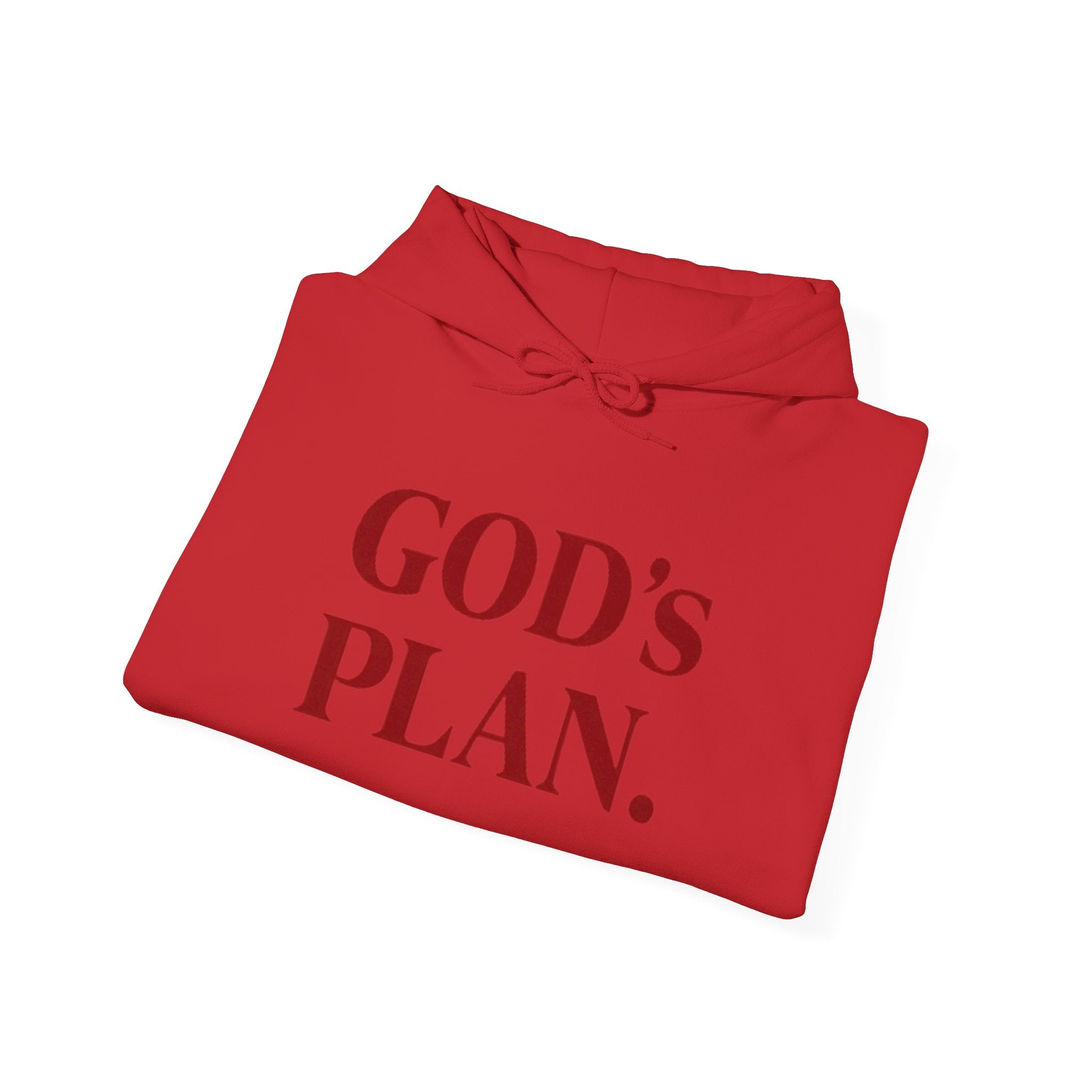 God's Plan Hoodie — Faith-Inspired White Pullover