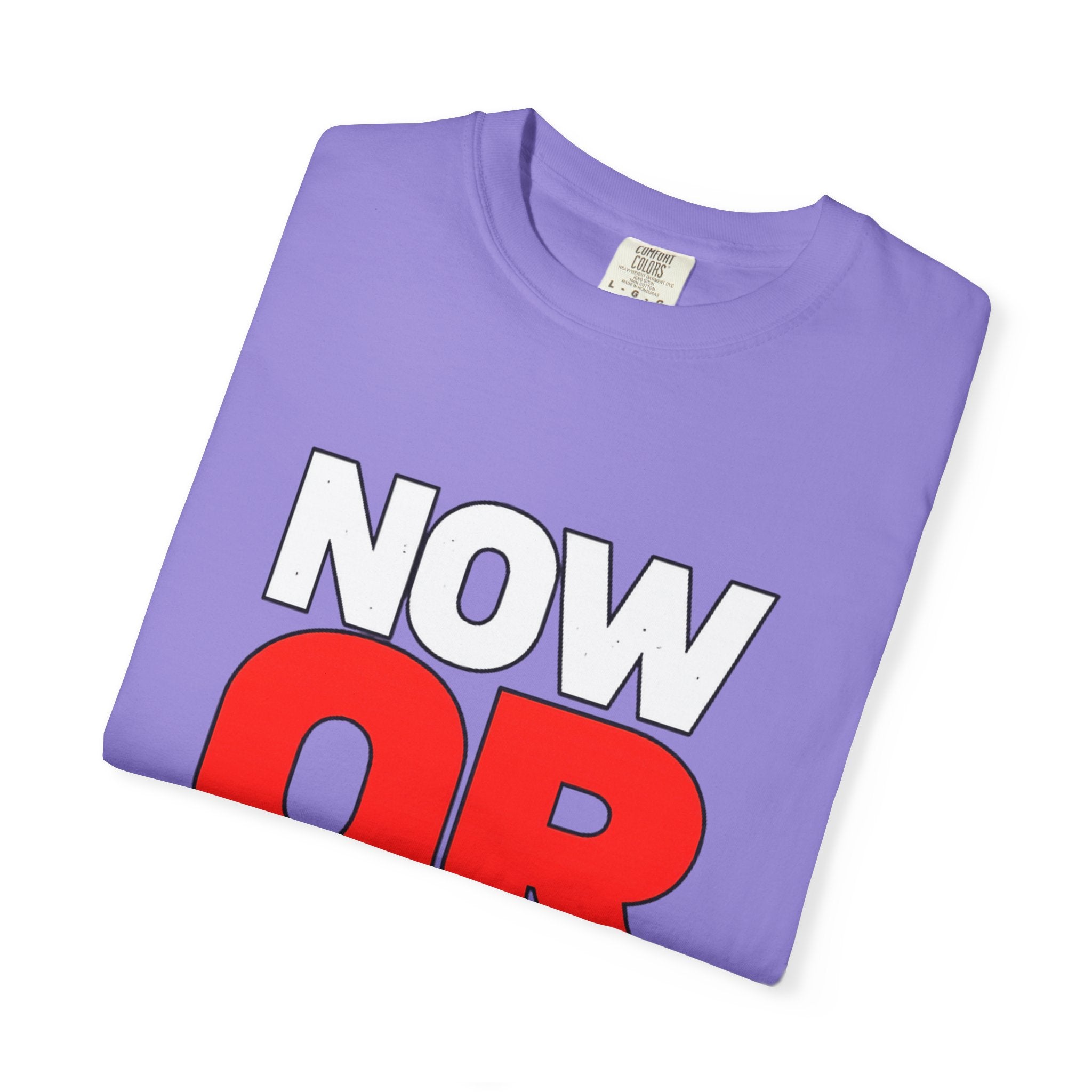 Now Or Never T-Shirt — Motivational Graphic Tee