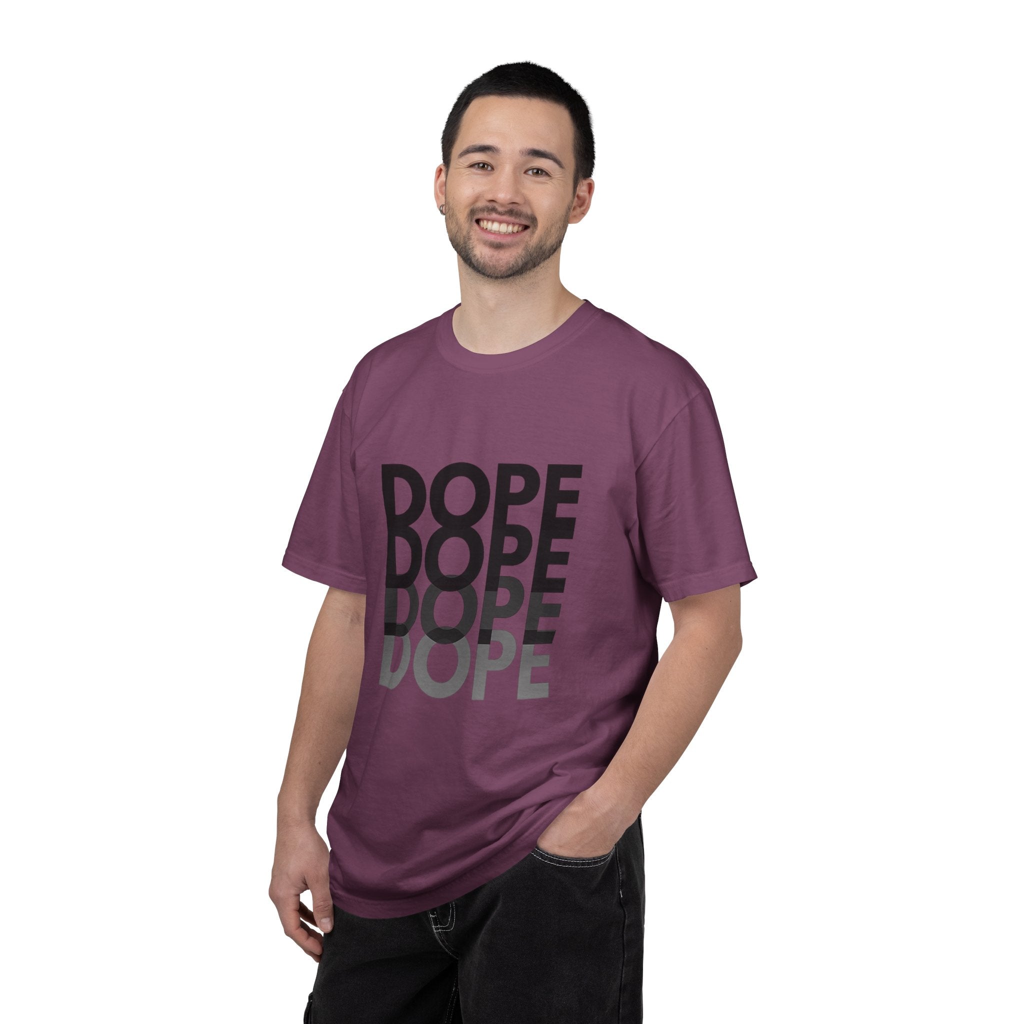 Dope Repeat Graphic T-Shirt — Retro Stacked Typography Tee