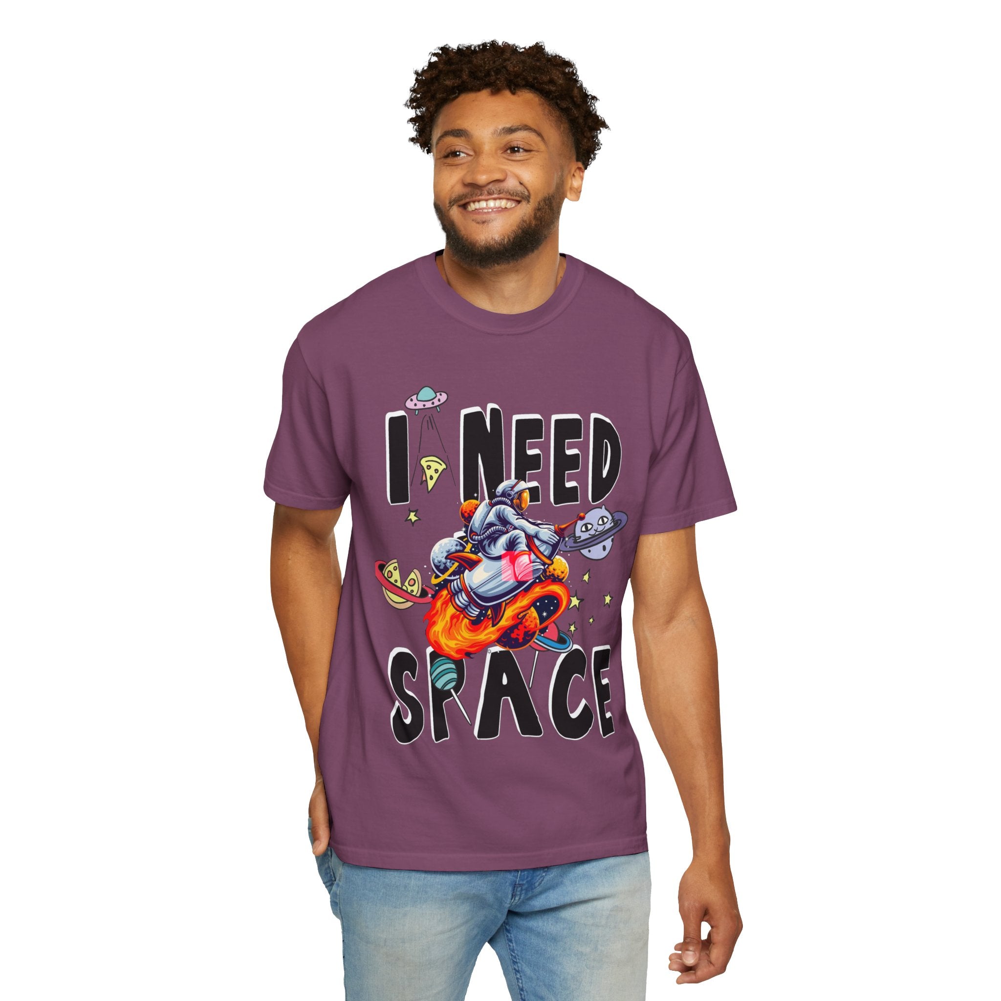I Need Space T-Shirt — Funny Space Cartoon Astronaut Tee