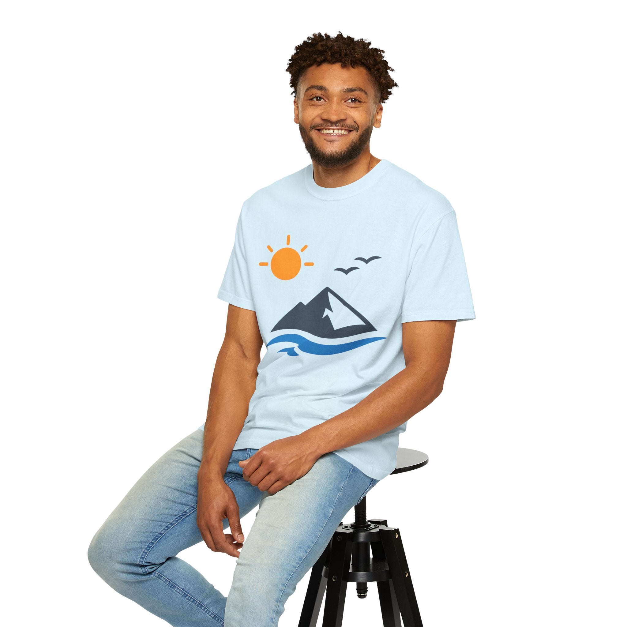Mountain Sunrise T-Shirt — Scenic Outdoor Graphic Tee