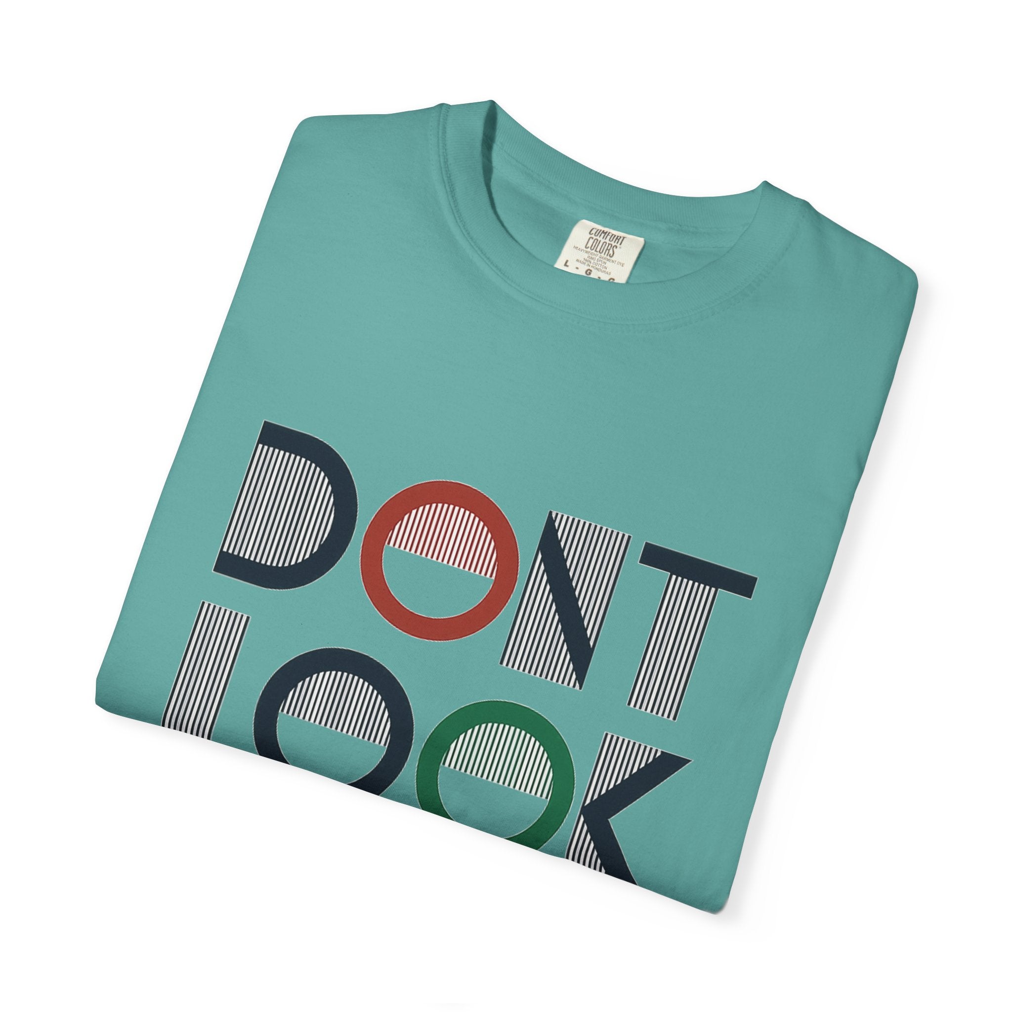 Don't Look Back T-Shirt — Retro Motivational Graphic Tee