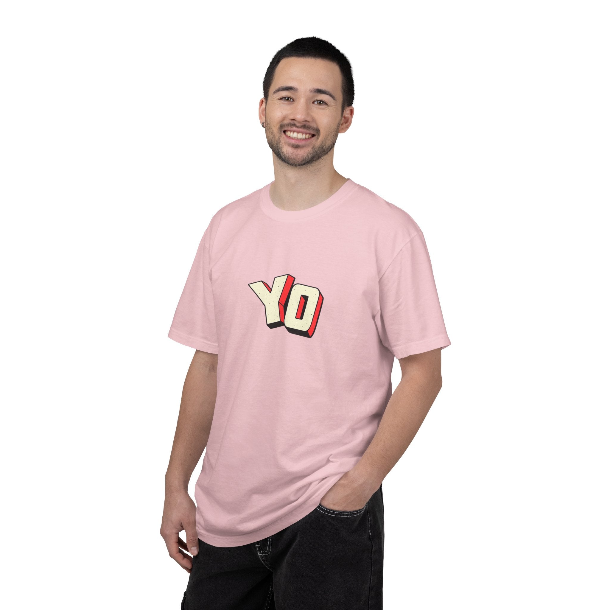 Yo Graphic T-Shirt — Retro 3D Lettering Tee