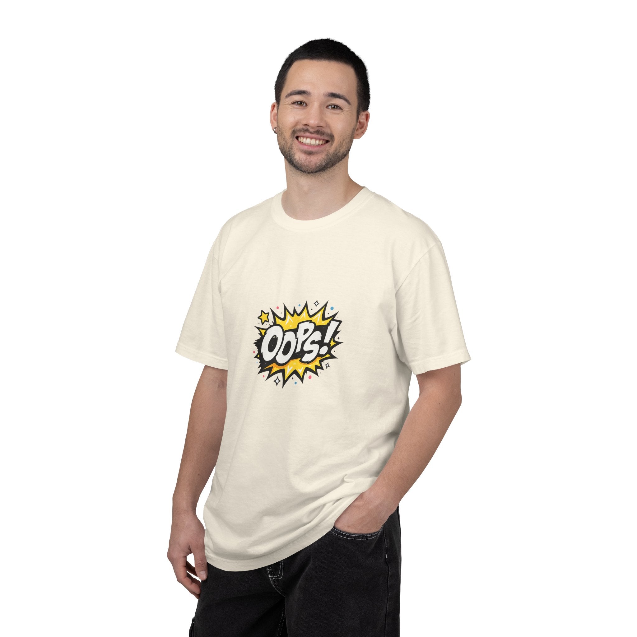 Oops! Comic Graphic T-Shirt — Retro Pop Art Tee