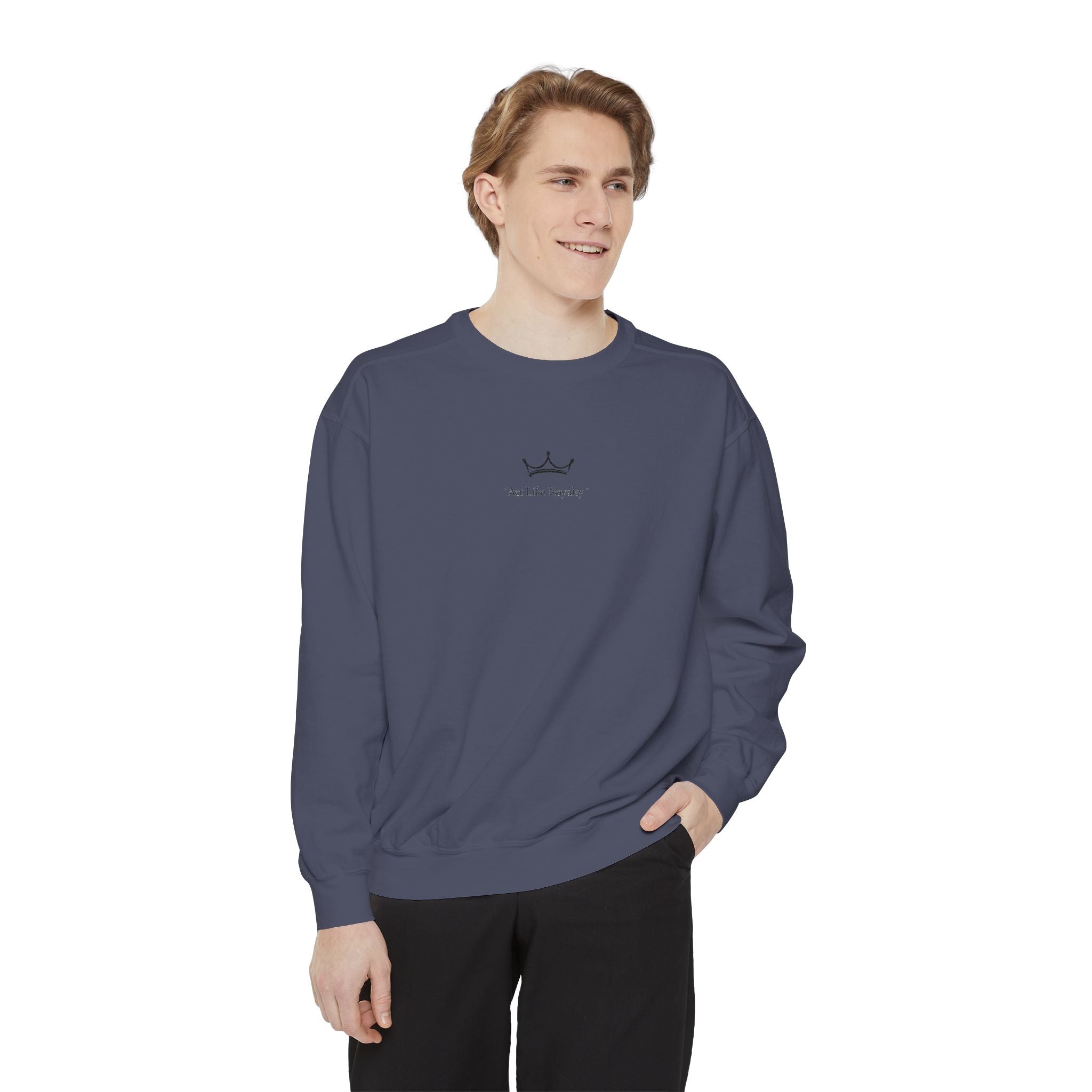 Minimal Sailboat Crewneck Sweatshirt — 'Sail the Sea' Graphic