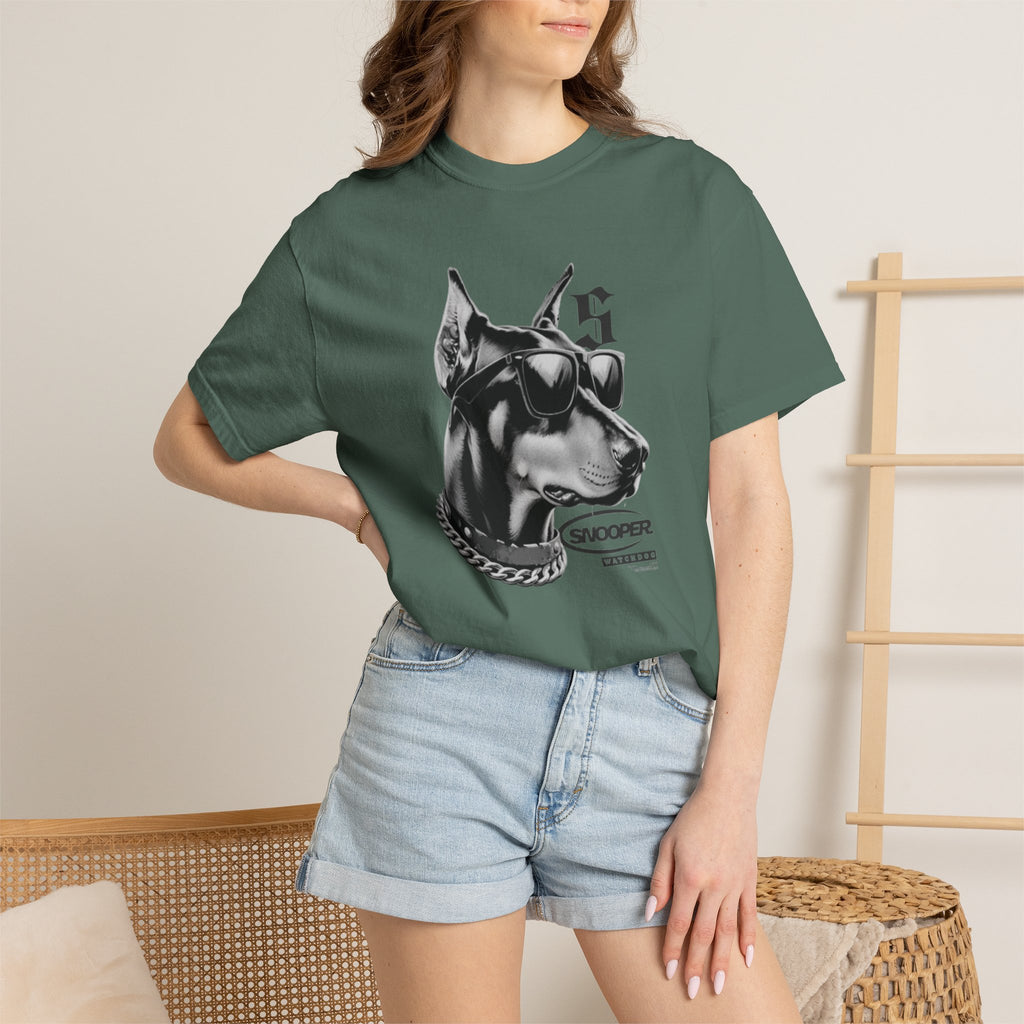 Doberman Sunglasses Graphic T-Shirt — "Snooper" Streetwear Tee