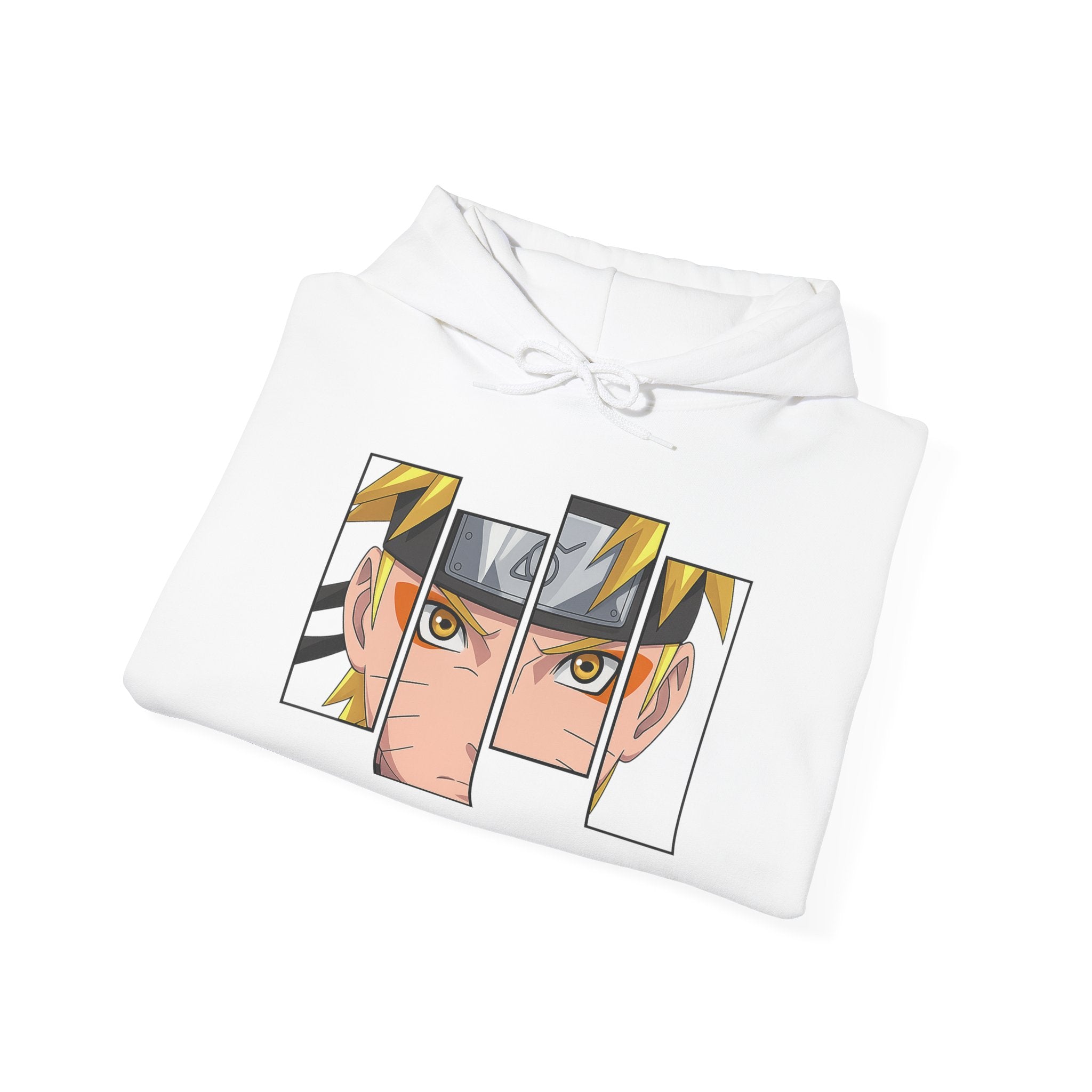 Anime Eyes Split-Panel Hoodie