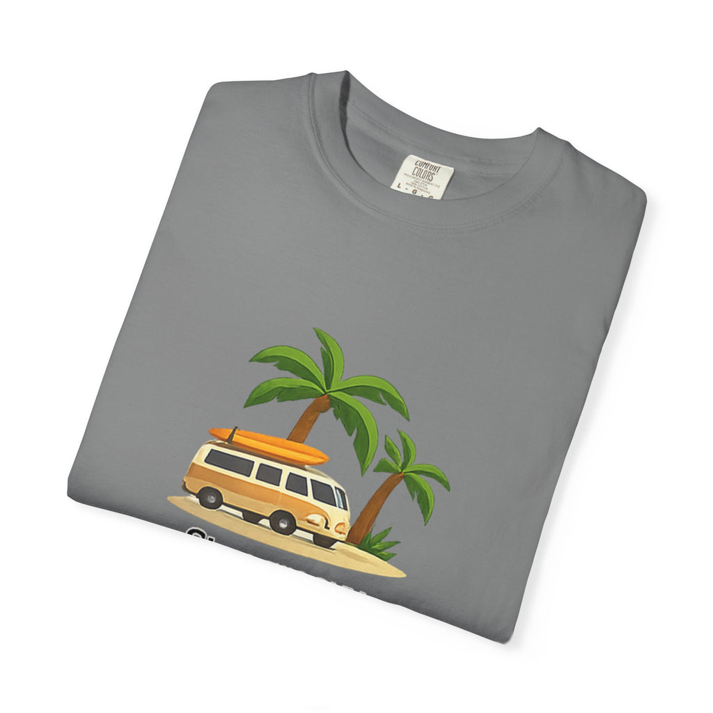 Vintage Surf Van T-Shirt – "Stay Groovy" Retro Beach Tee