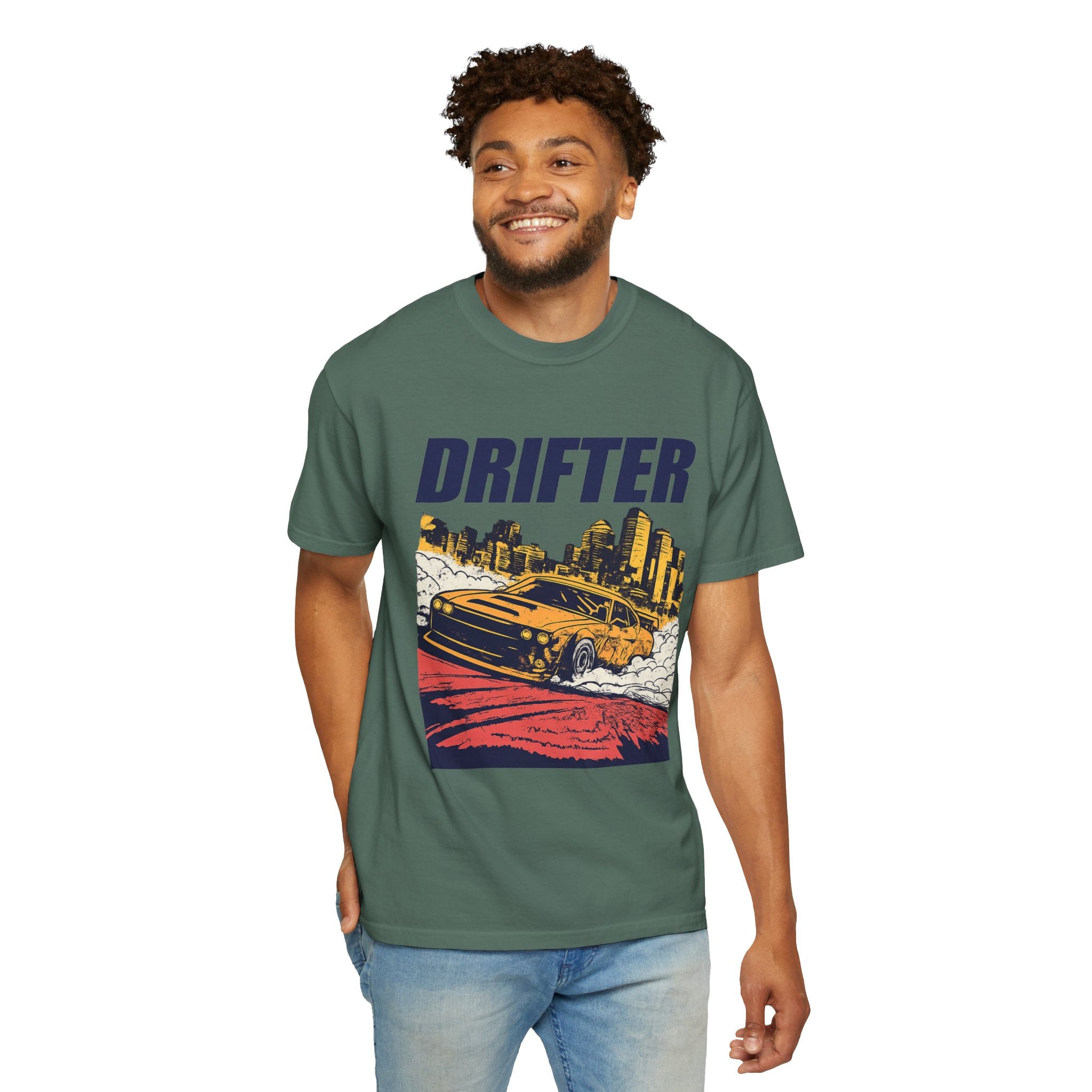 Drifter Street Racing T-Shirt — Retro Drift Car Graphic Tee