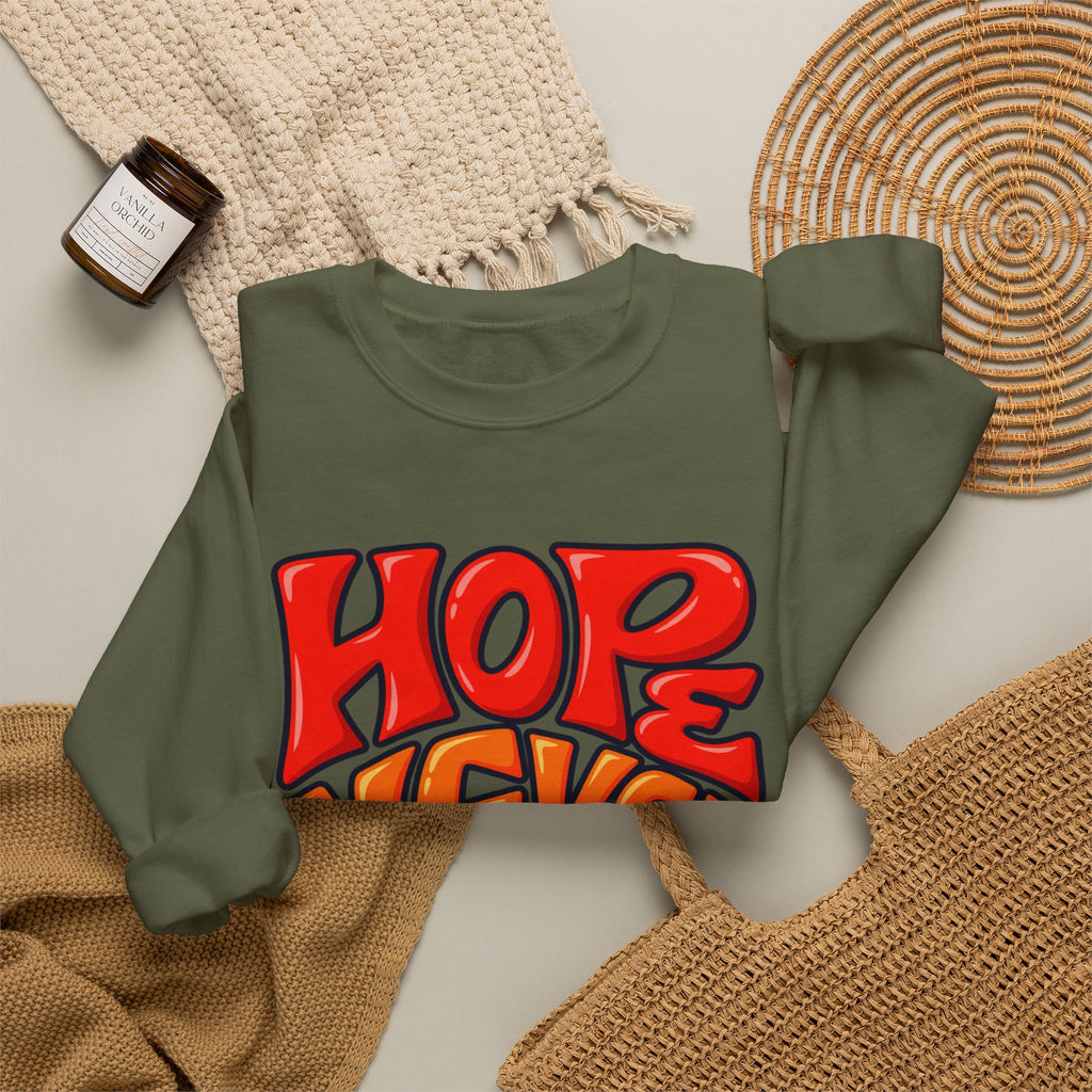 Hope Never Quits Crewneck Sweatshirt