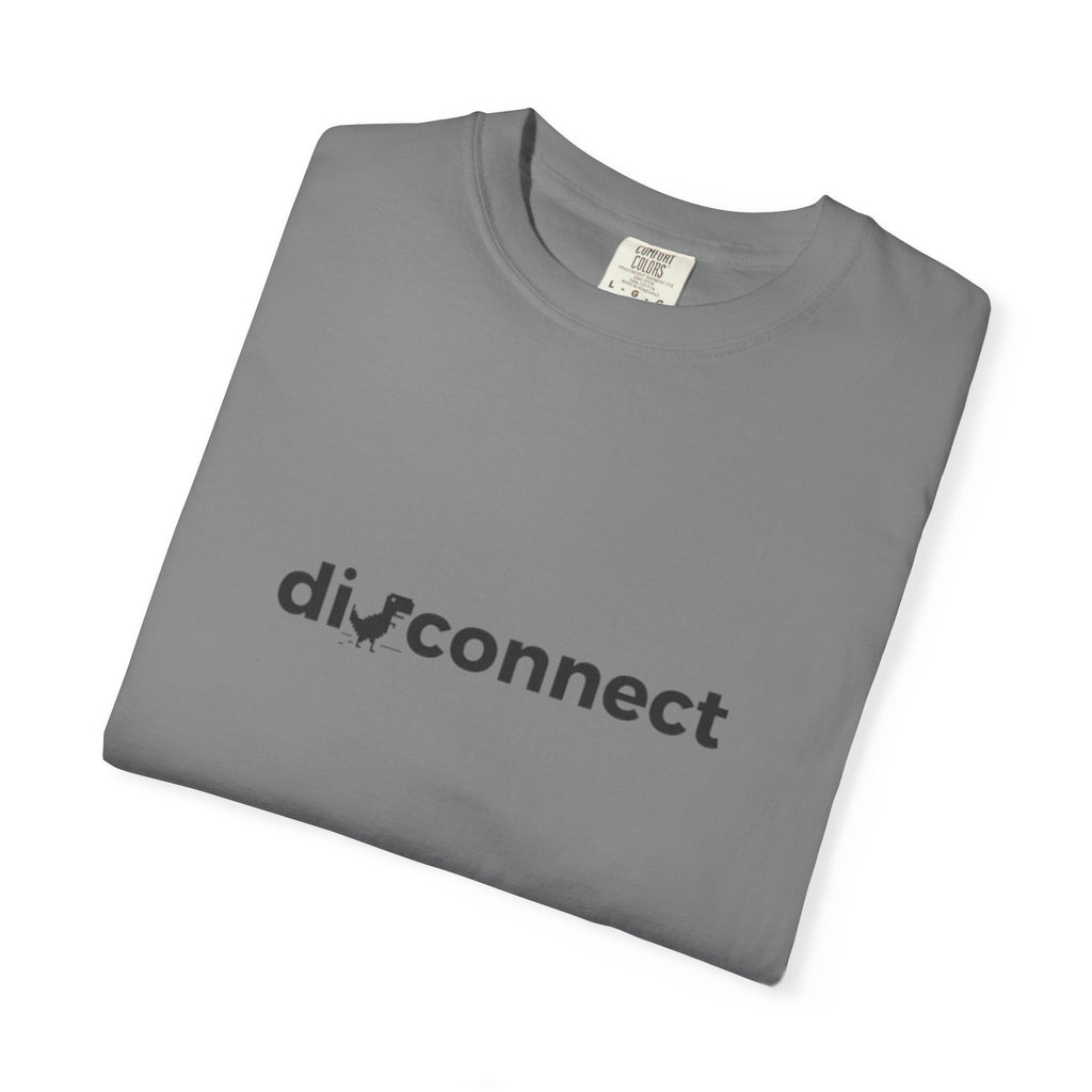 Disconnect Graphic T-Shirt — Minimalist Tech Logo Tee