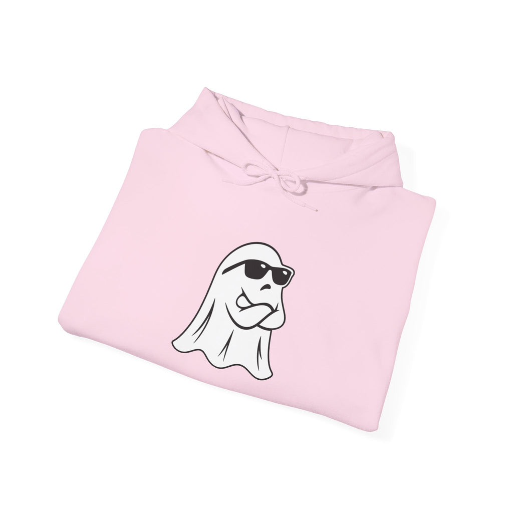 Cool Sunglasses Ghost Hoodie — Cute Minimalist Halloween Pullover