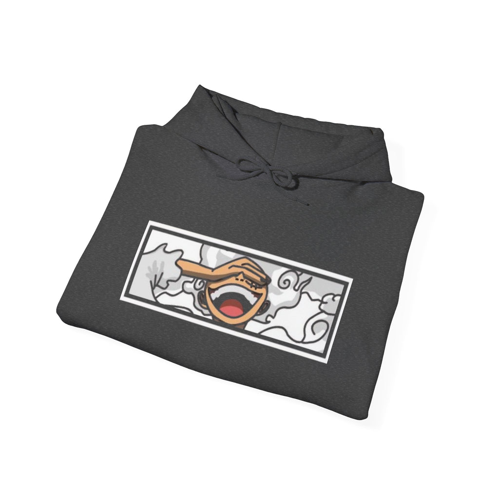 Laughing Mouth Graphic Hoodie — Anime Smile Streetwear Hoodie