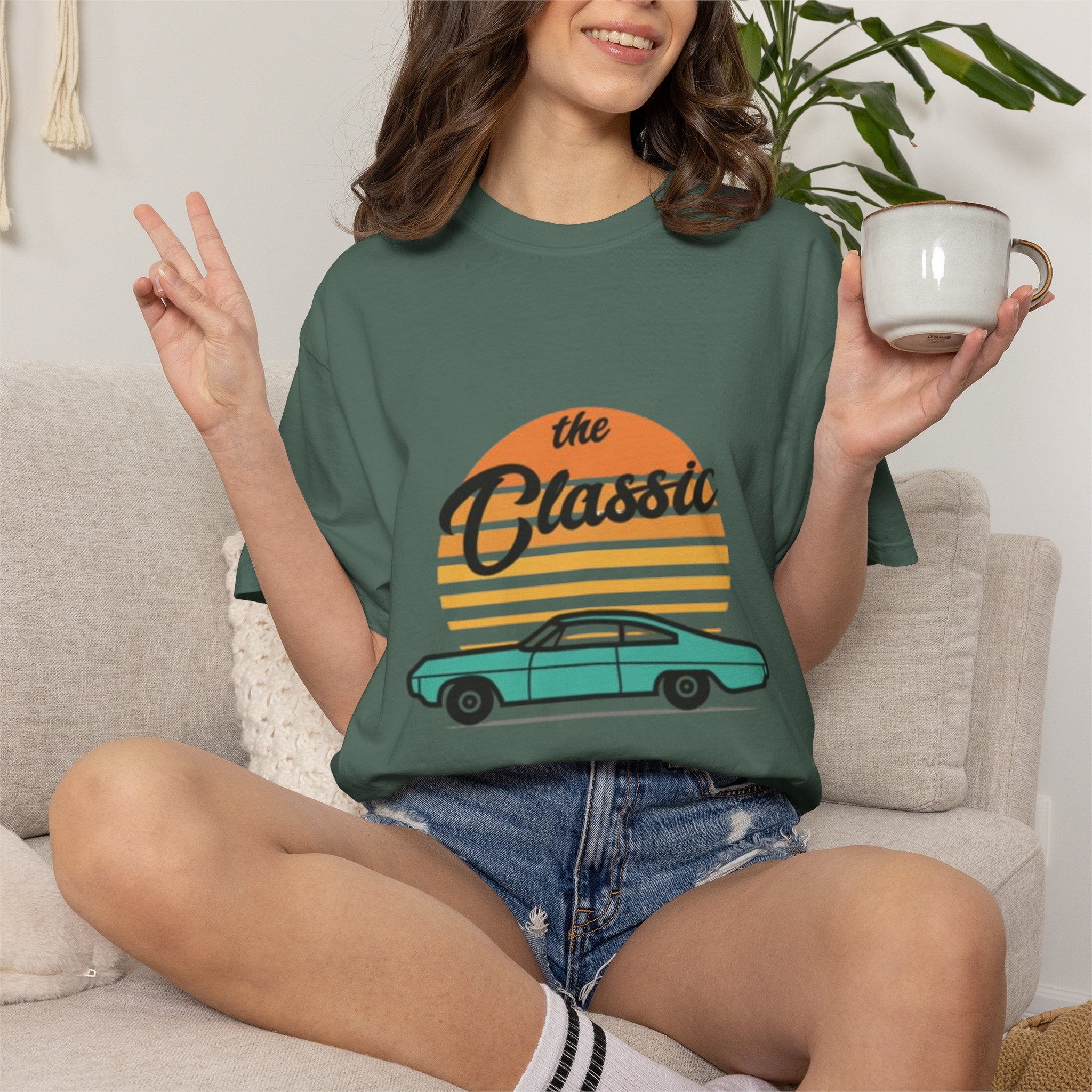 Classic Car Tee — 'The Classic' Vintage Sunset Retro T-Shirt