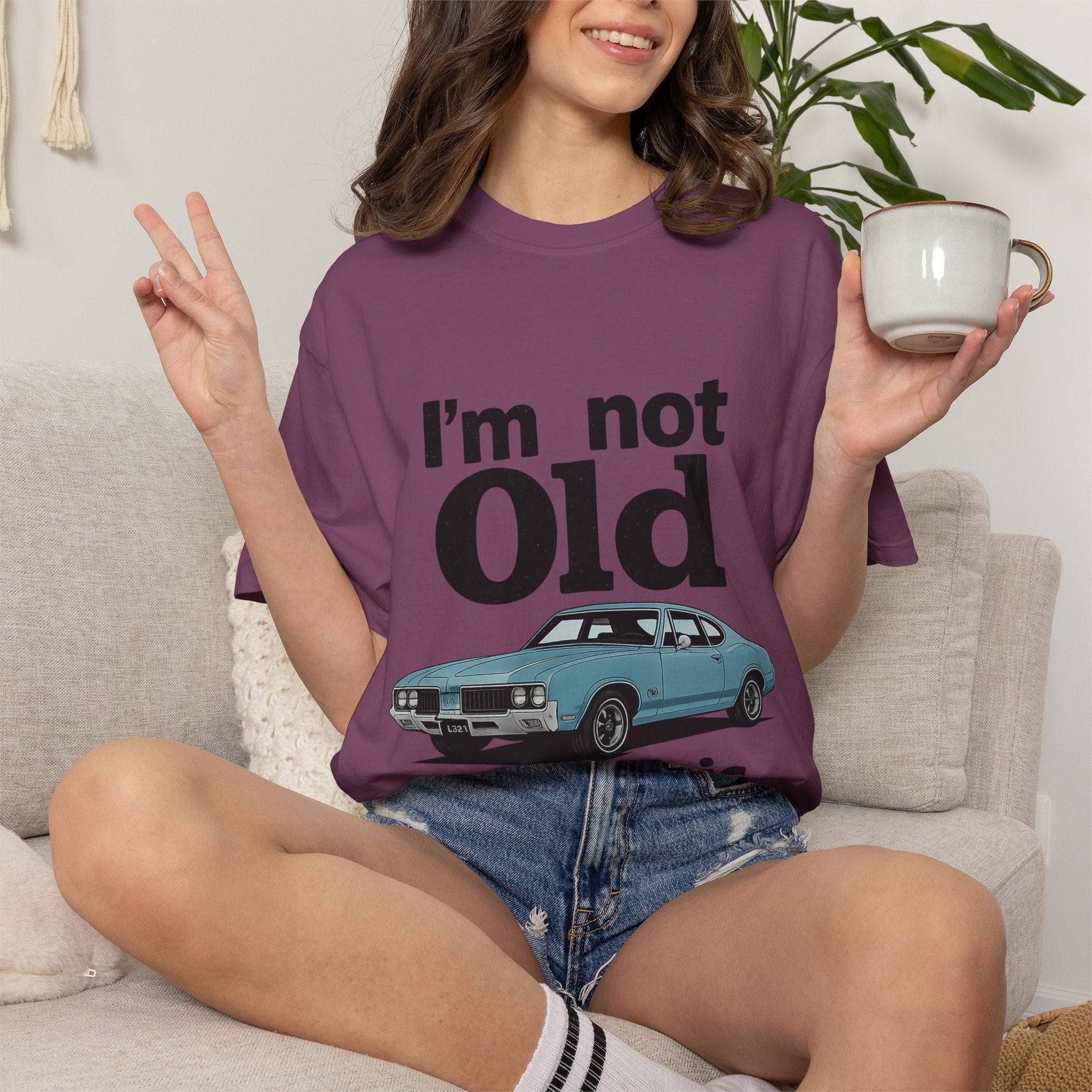 Classic Car T-Shirt — "I'm Not Old I'm Classic" Vintage Auto Tee