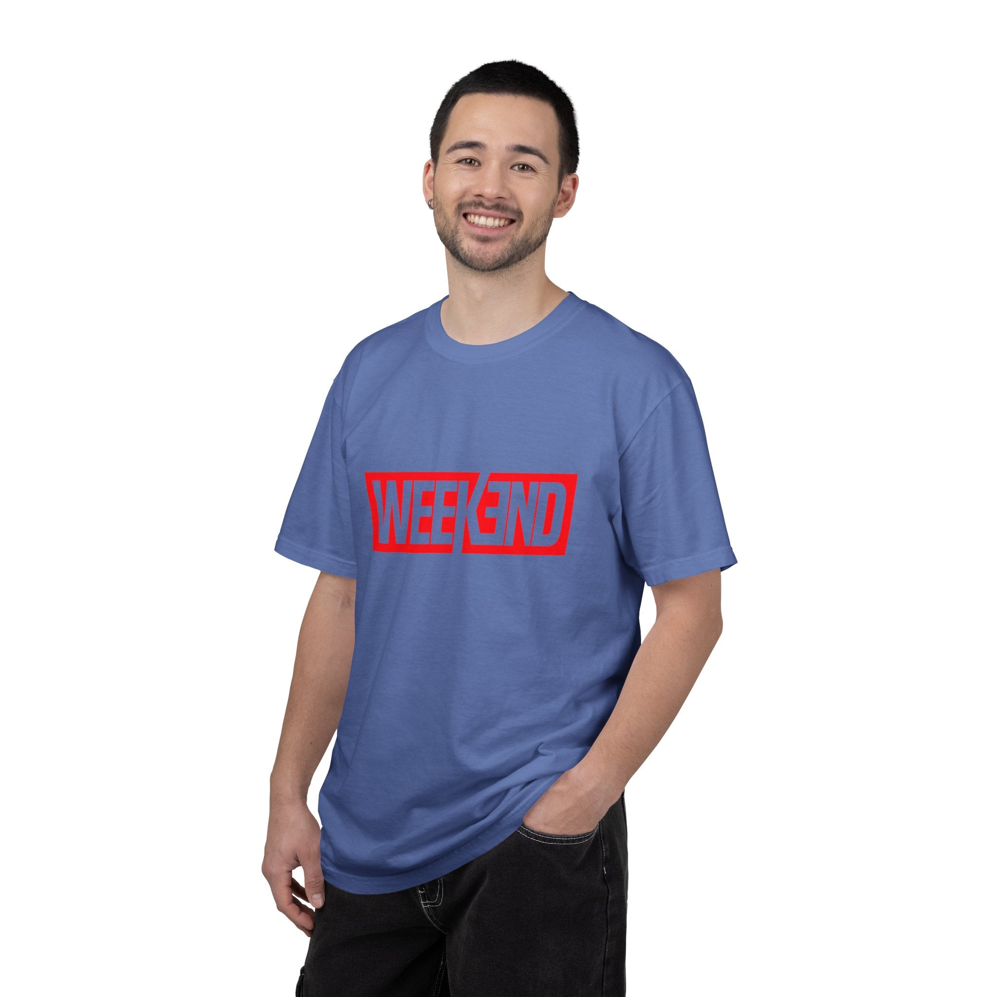 Weekend Box Logo T-Shirt — Retro Red Graphic Tee