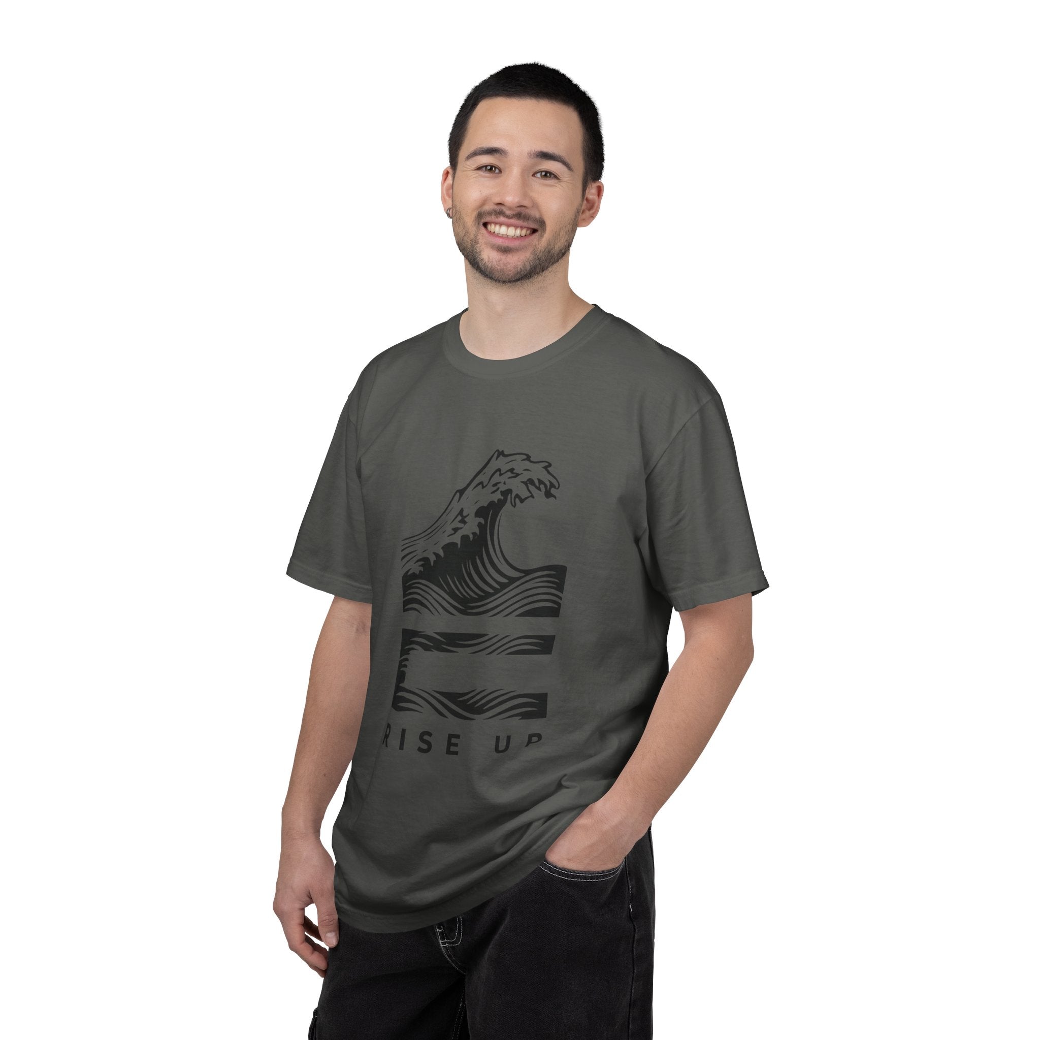 Rise Up Wave T-Shirt — Graphic Ocean Wave Tee