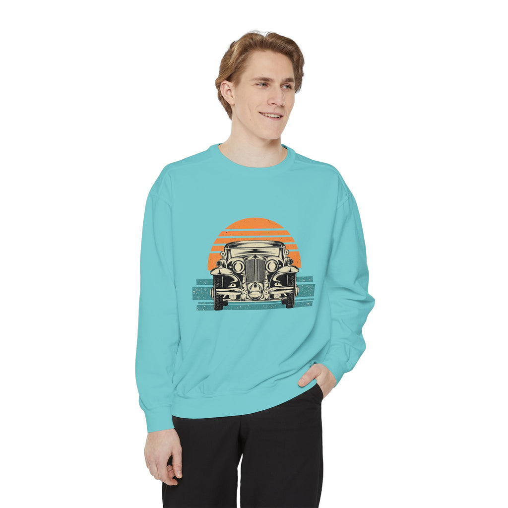 Vintage Car Sunset Sweatshirt