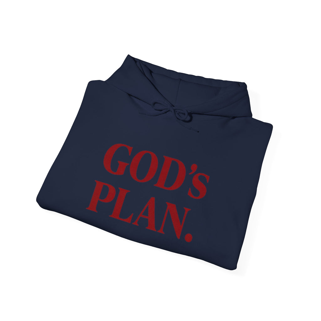 God's Plan Hoodie — Faith-Inspired White Pullover