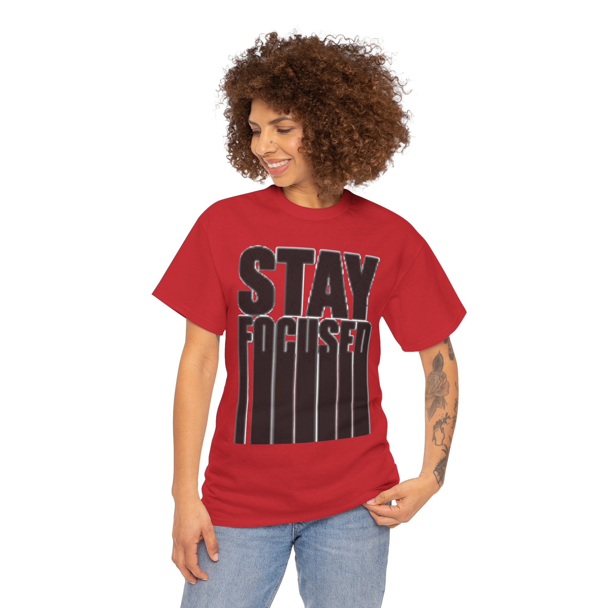 Stay Focused Tee — Motivational Graphic T‑Shirt