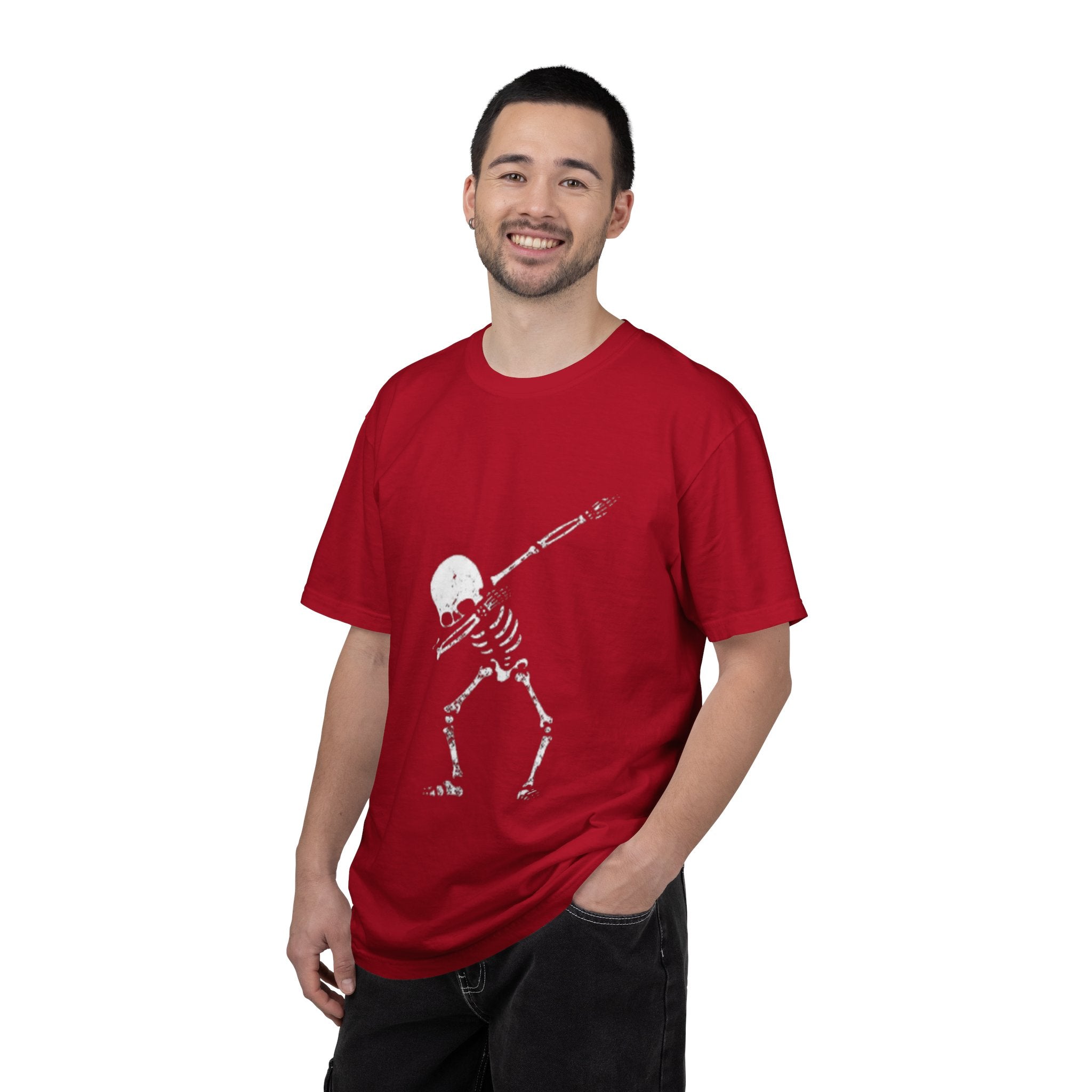Dabbing Skeleton T‑Shirt — Funny Halloween Graphic Tee
