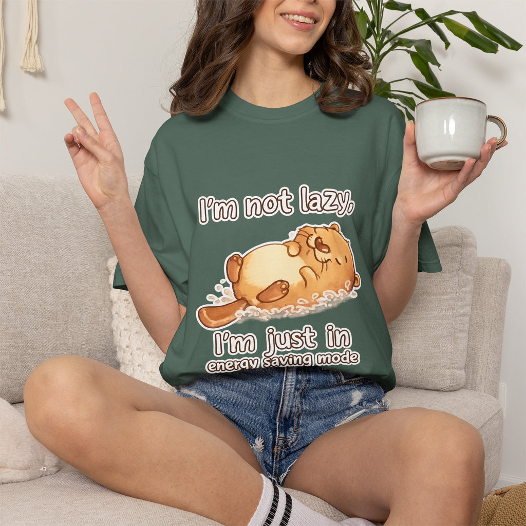 Funny 'I'm Not Lazy, I'm in Energy Saving Mode' T-Shirt