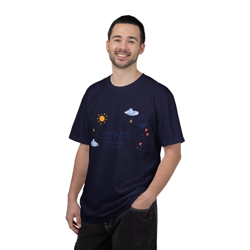 T-Shirt — "Slowly but Surely" Cute Doodle Graphic Tee