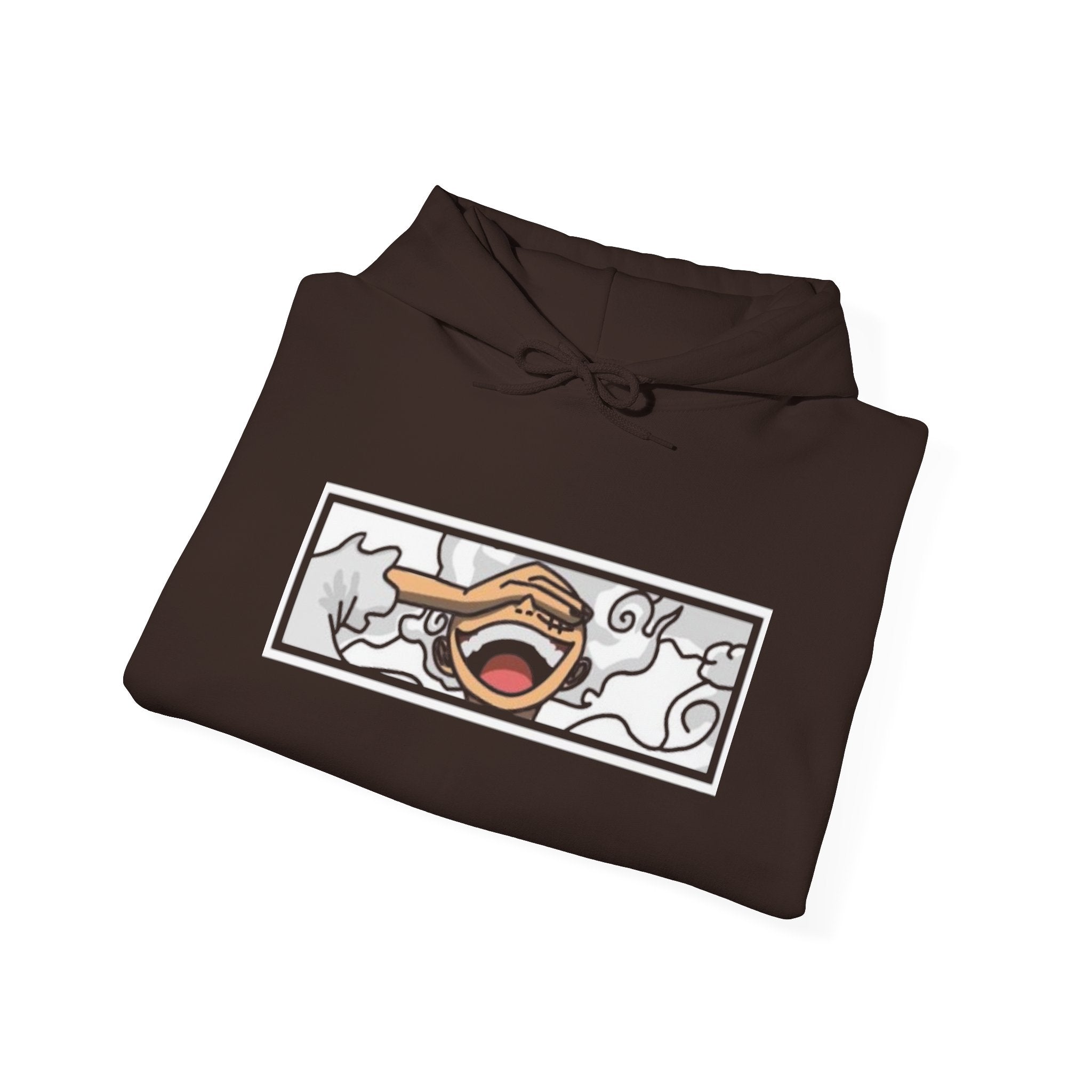 Laughing Mouth Graphic Hoodie — Anime Smile Streetwear Hoodie