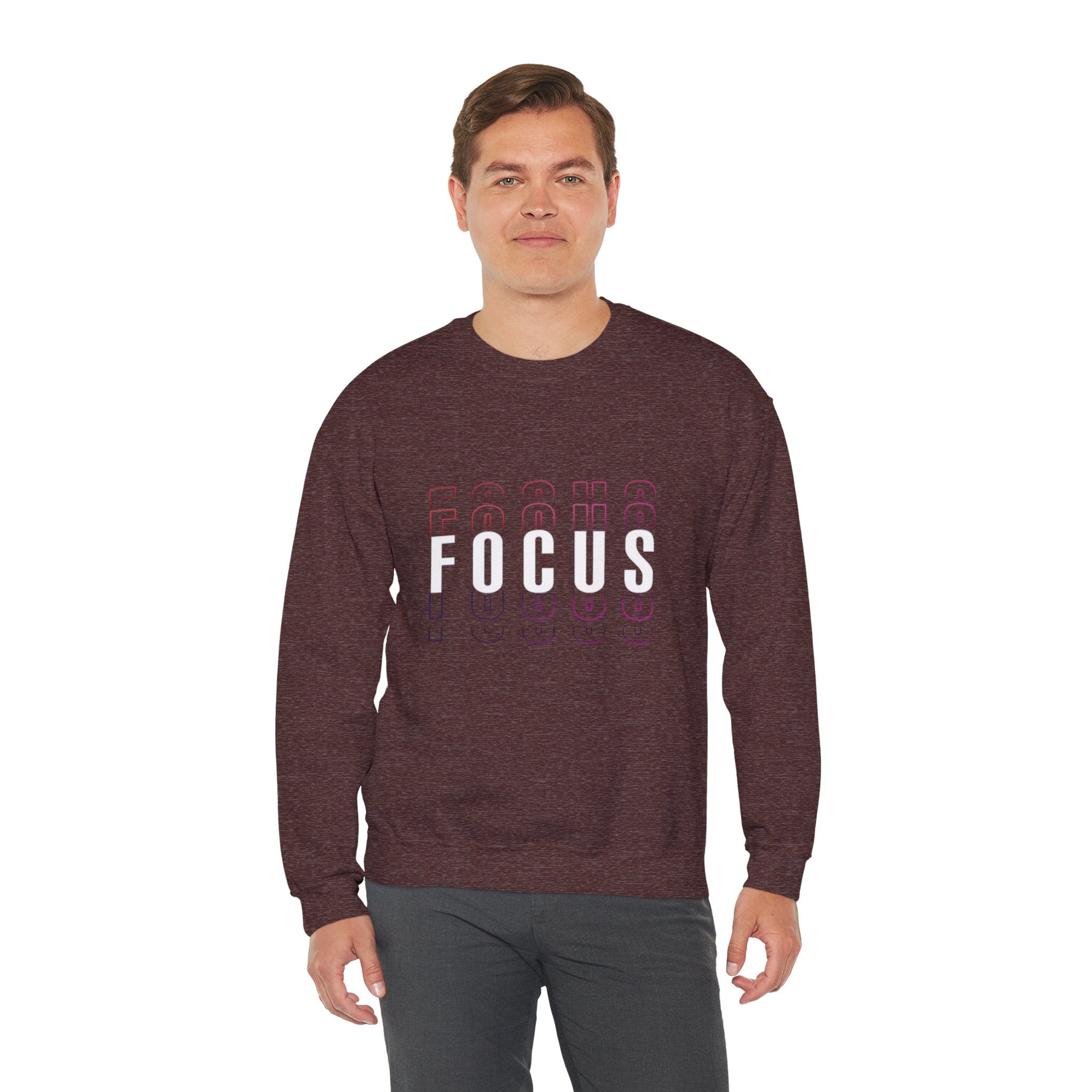 Focus Crewneck Sweatshirt — Motivational Casual Pullover