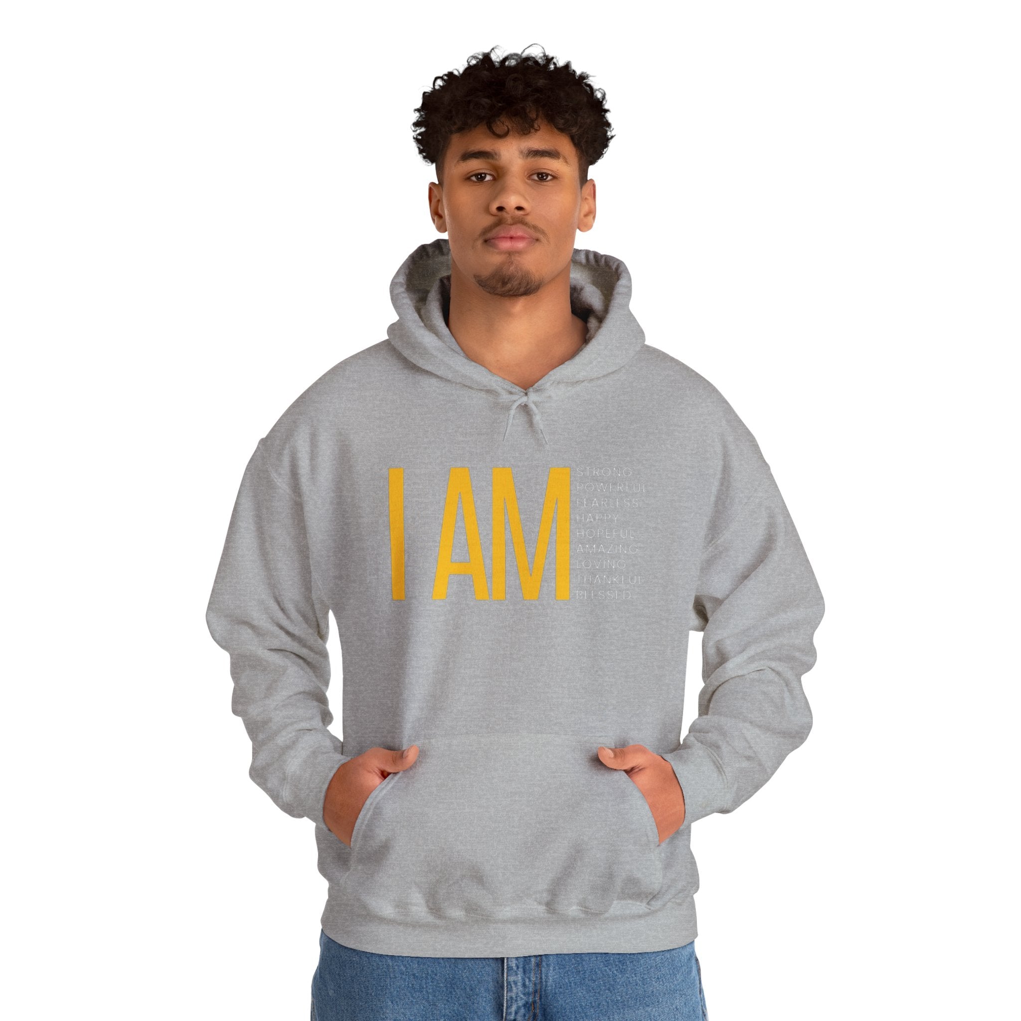 I AM Affirmation Hoodie — Inspirational Self-Love Sweatshirt