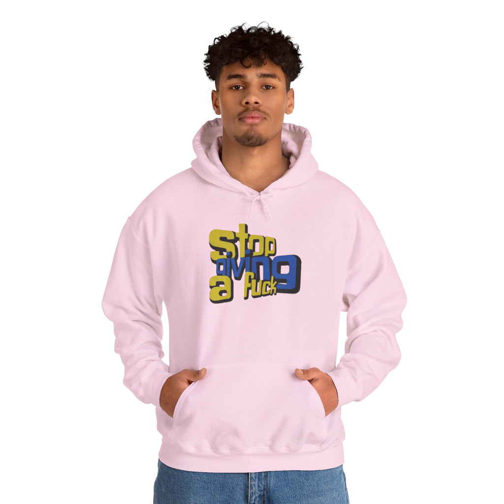 Hoodie — "Stop Giving a F*ck" Bold Retro Graphic Hoodie