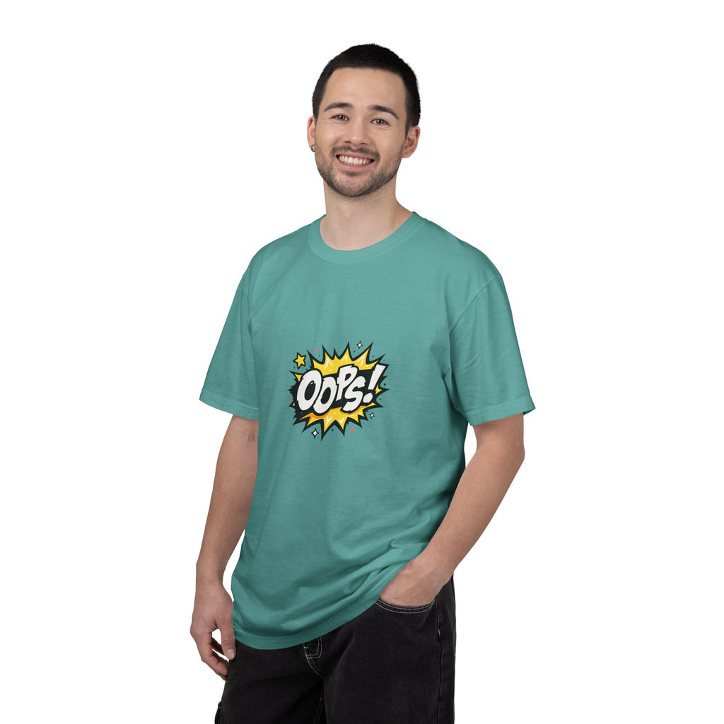 Oops! Comic Graphic T-Shirt — Retro Pop Art Tee