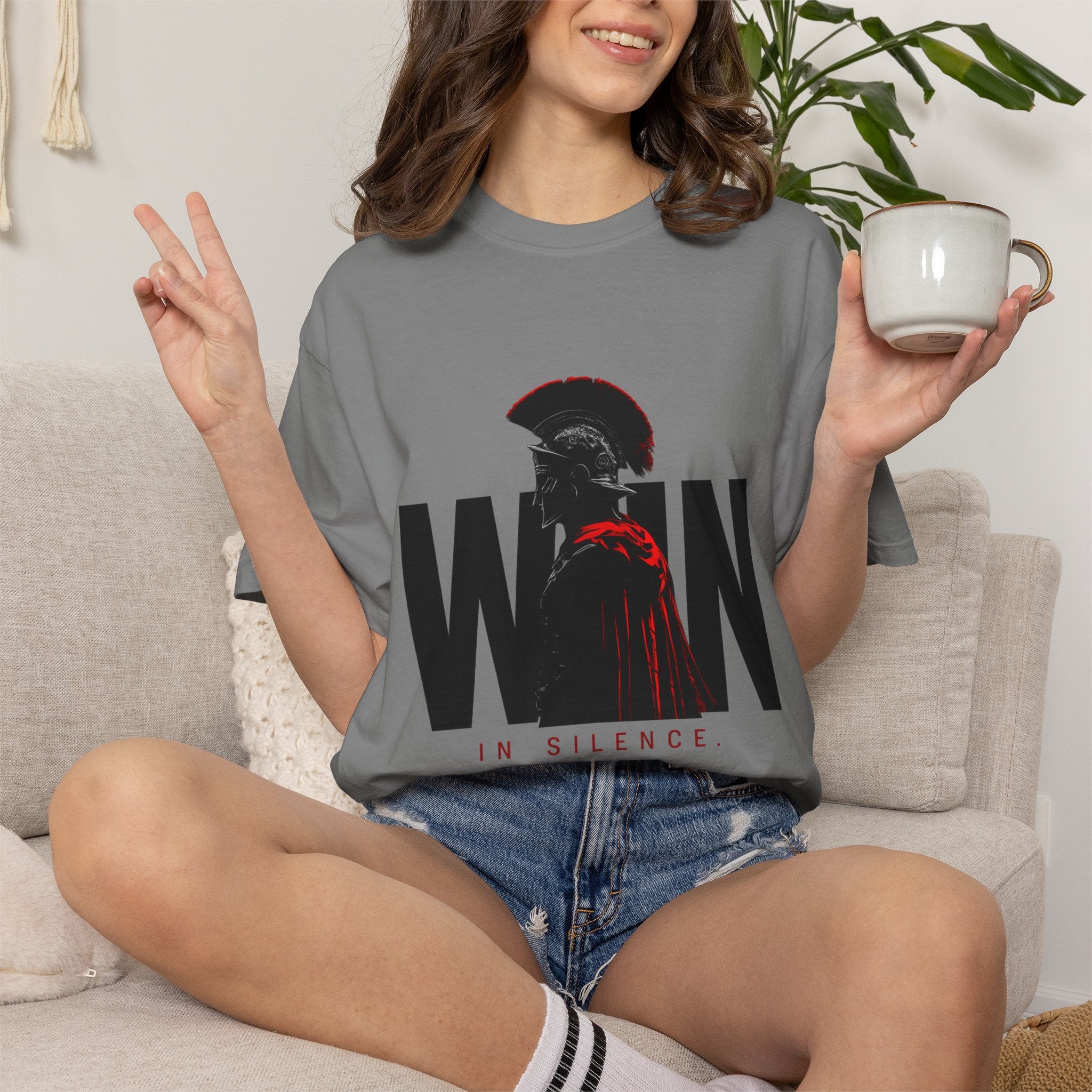 Spartan 'Win in Silence' Graphic T-Shirt