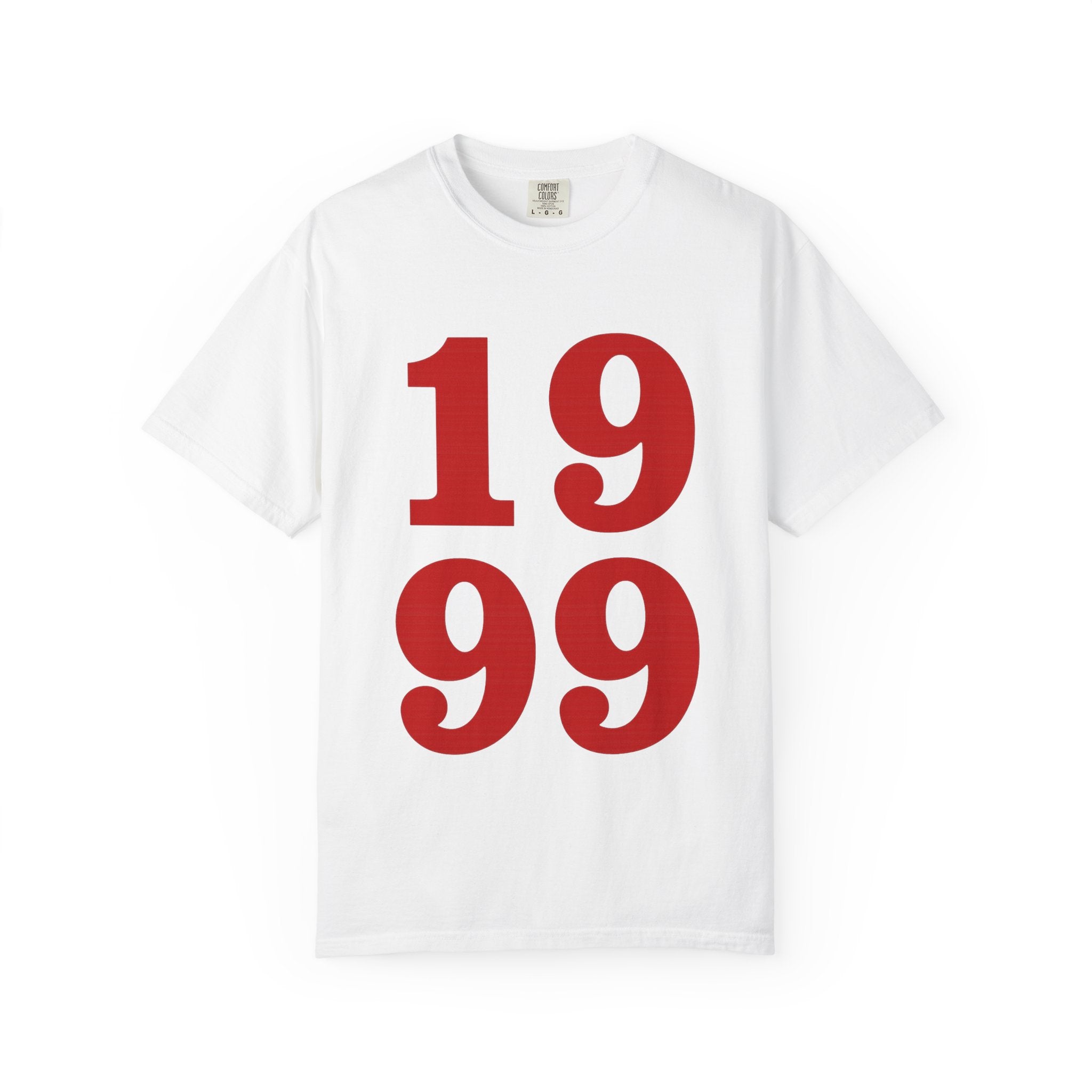 1999 Retro Number T-Shirt — Vintage Birth Year Tee