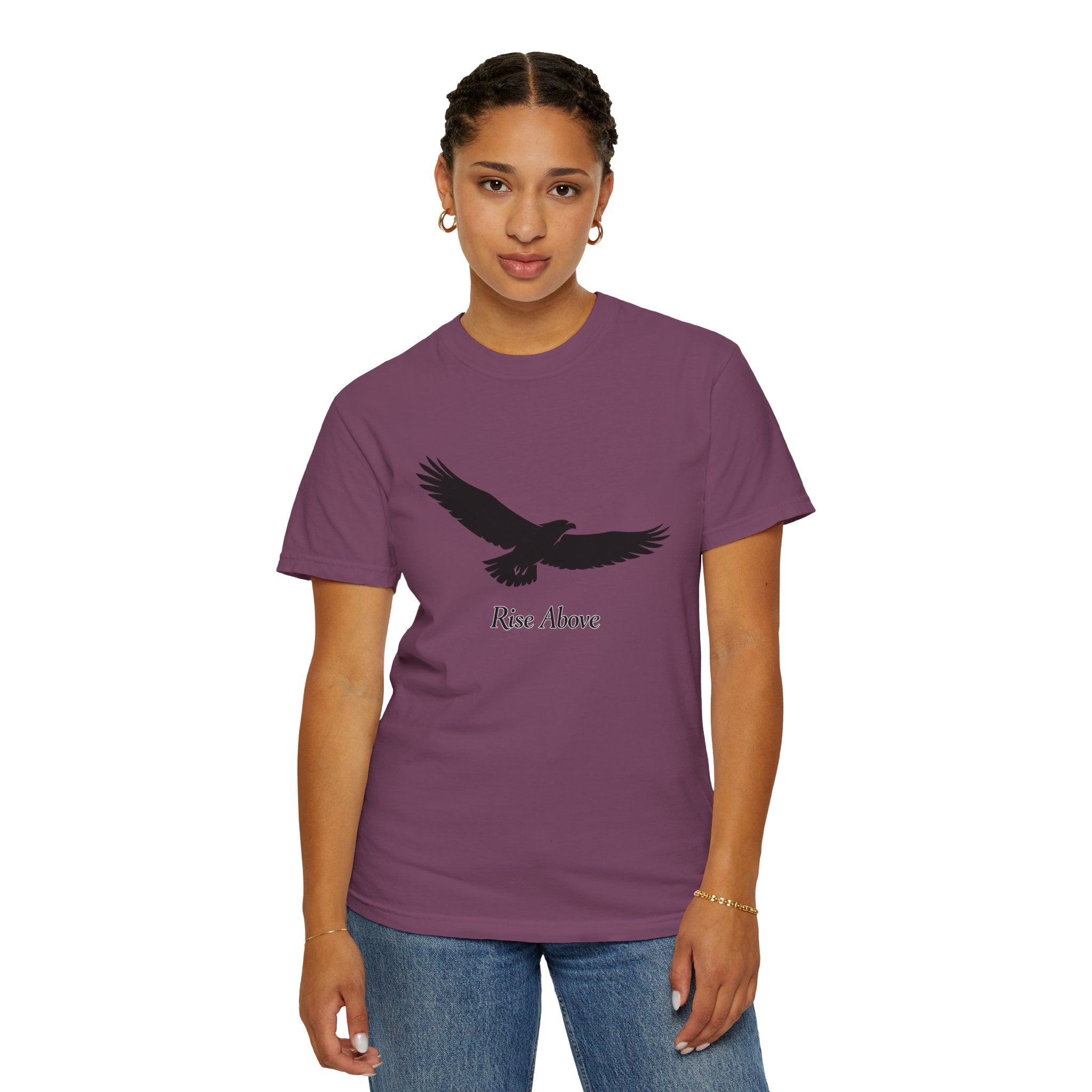 Rise Above Eagle T-Shirt — Inspirational Eagle Graphic Tee