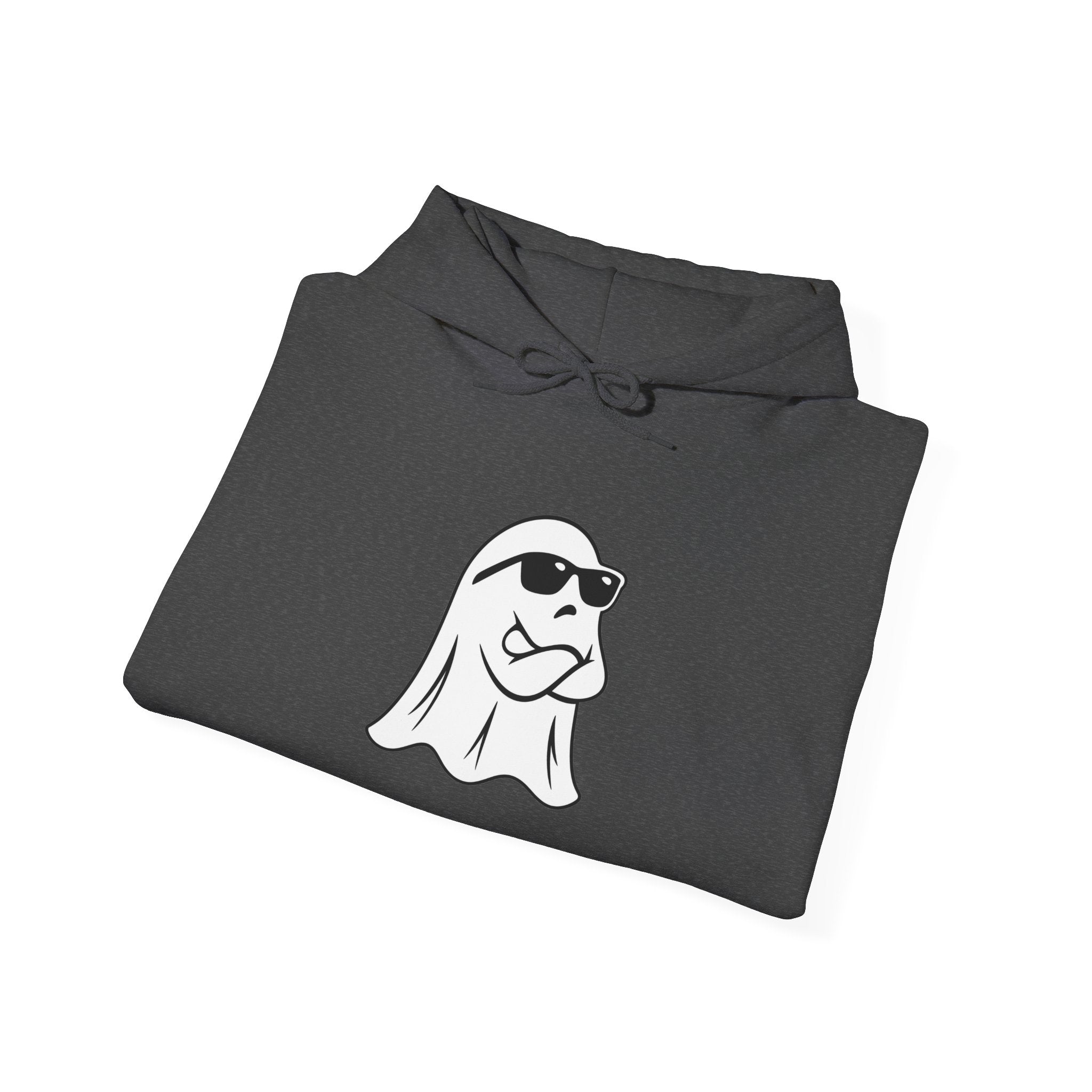 Cool Sunglasses Ghost Hoodie — Cute Minimalist Halloween Pullover