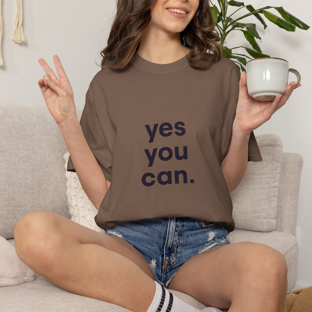 Yes You Can T-Shirt — Minimal Motivational Tee