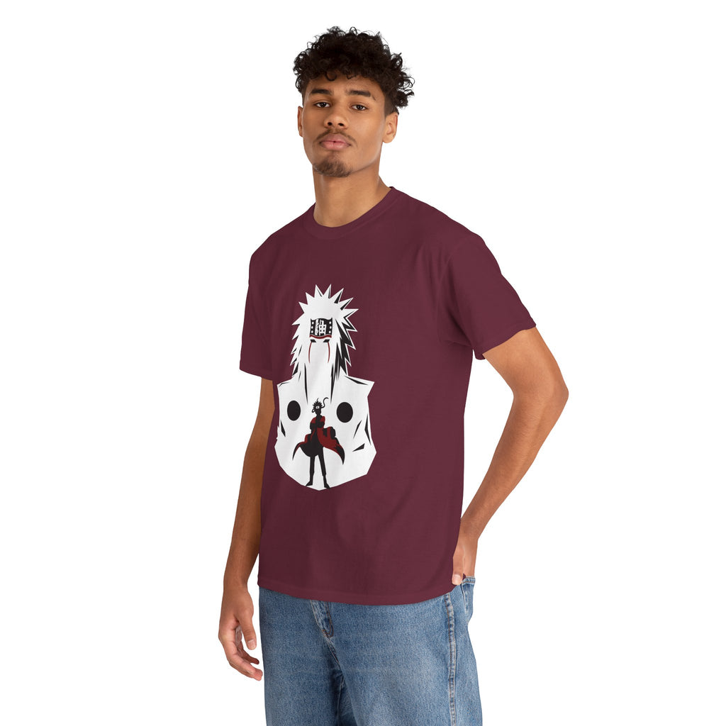 Anime Shadow Warrior T-Shirt — Silhouette Battle Graphic Tee