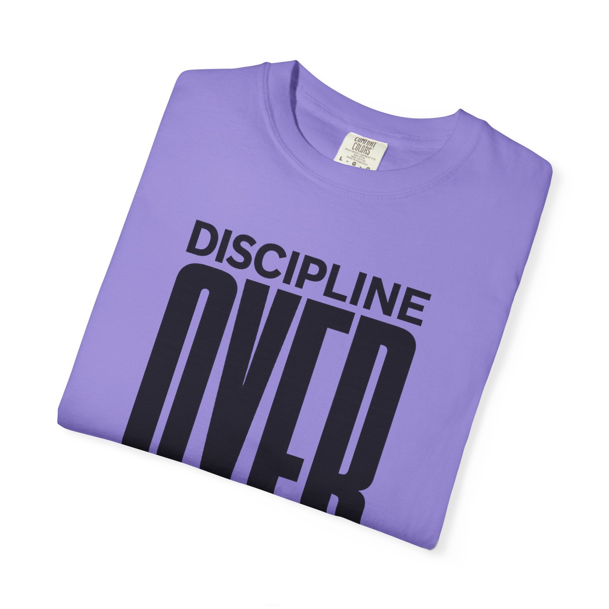 Discipline Over Motivation T-Shirt — Motivational Fitness Tee