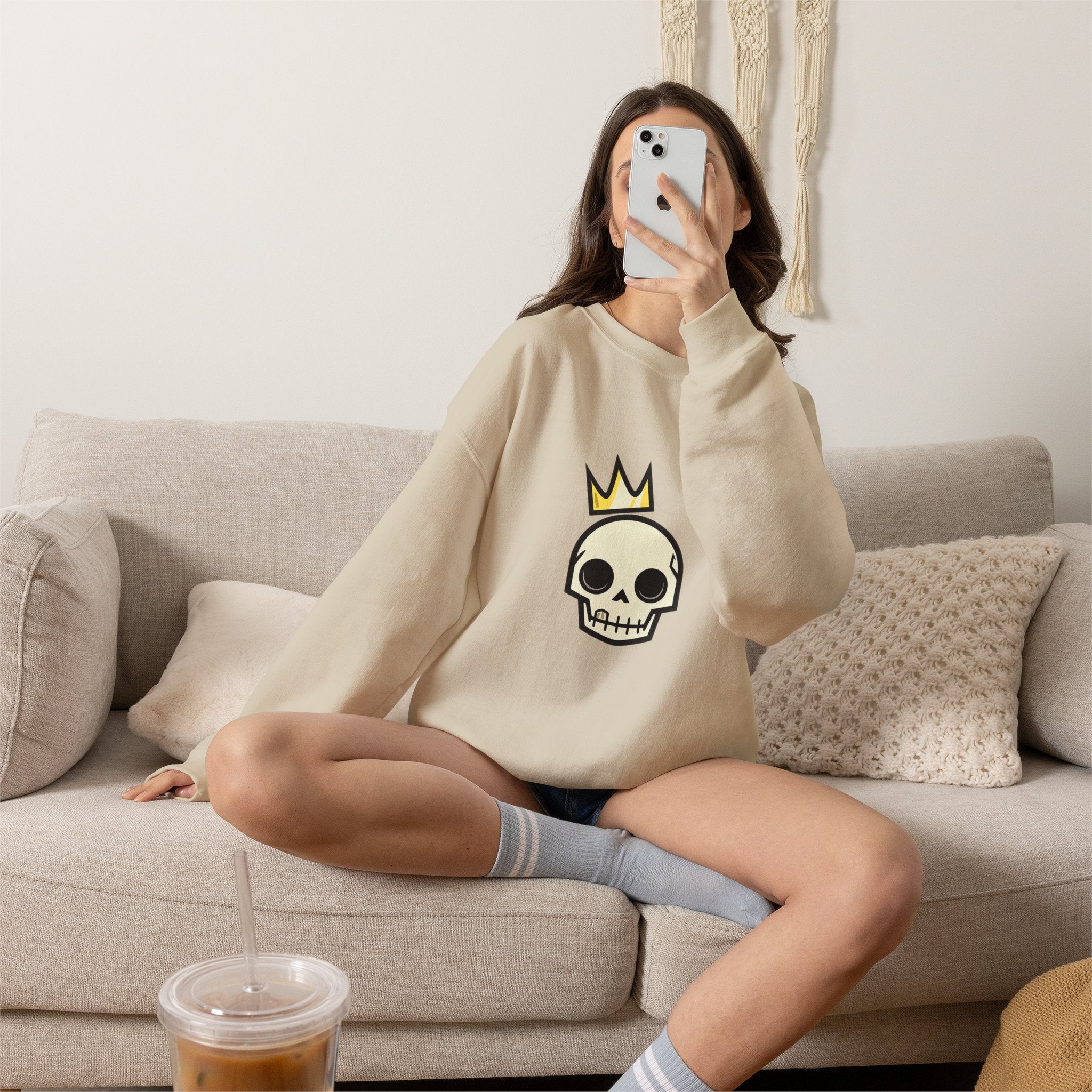Crowned Skull Crewneck Sweatshirt