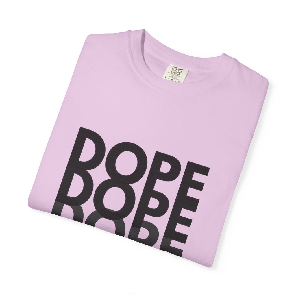 Dope Repeat Graphic T-Shirt — Retro Stacked Typography Tee