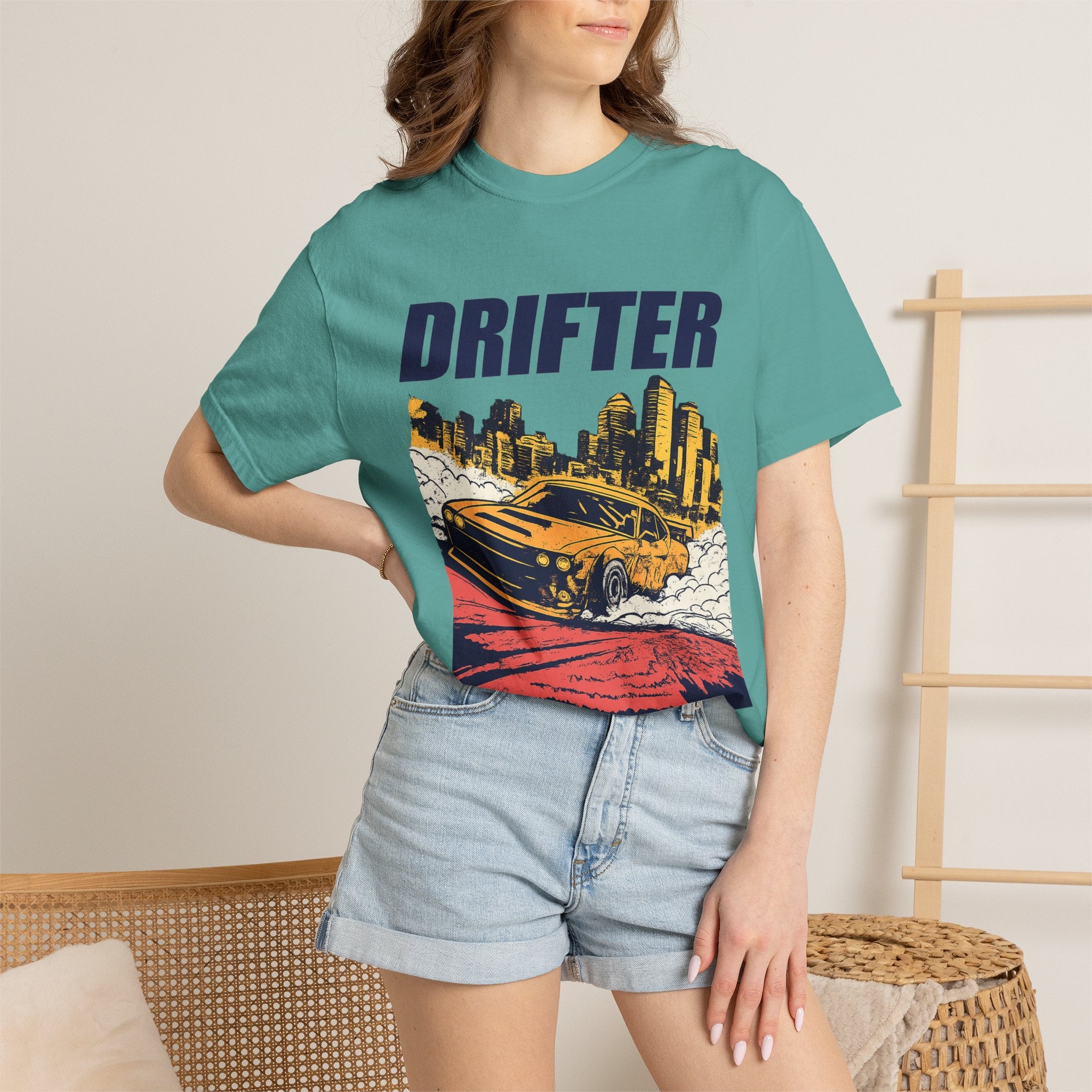 Drifter Street Racing T-Shirt — Retro Drift Car Graphic Tee