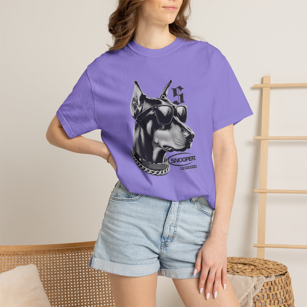Doberman Sunglasses Graphic T-Shirt — "Snooper" Streetwear Tee