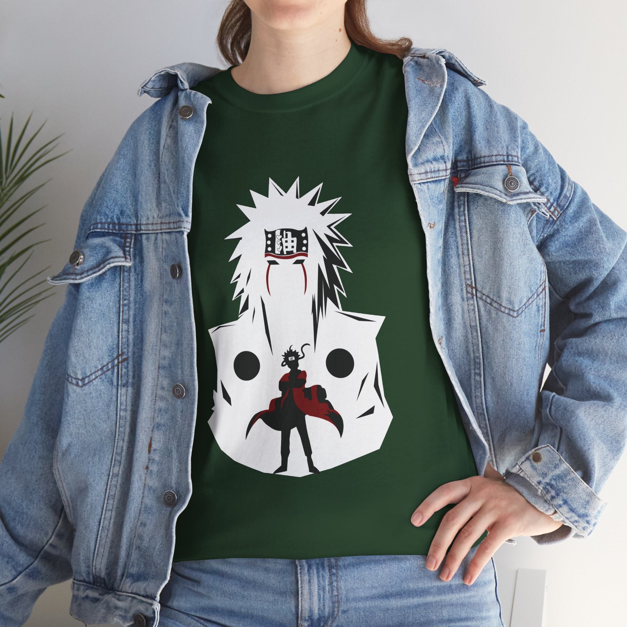 Anime Shadow Warrior T-Shirt — Silhouette Battle Graphic Tee