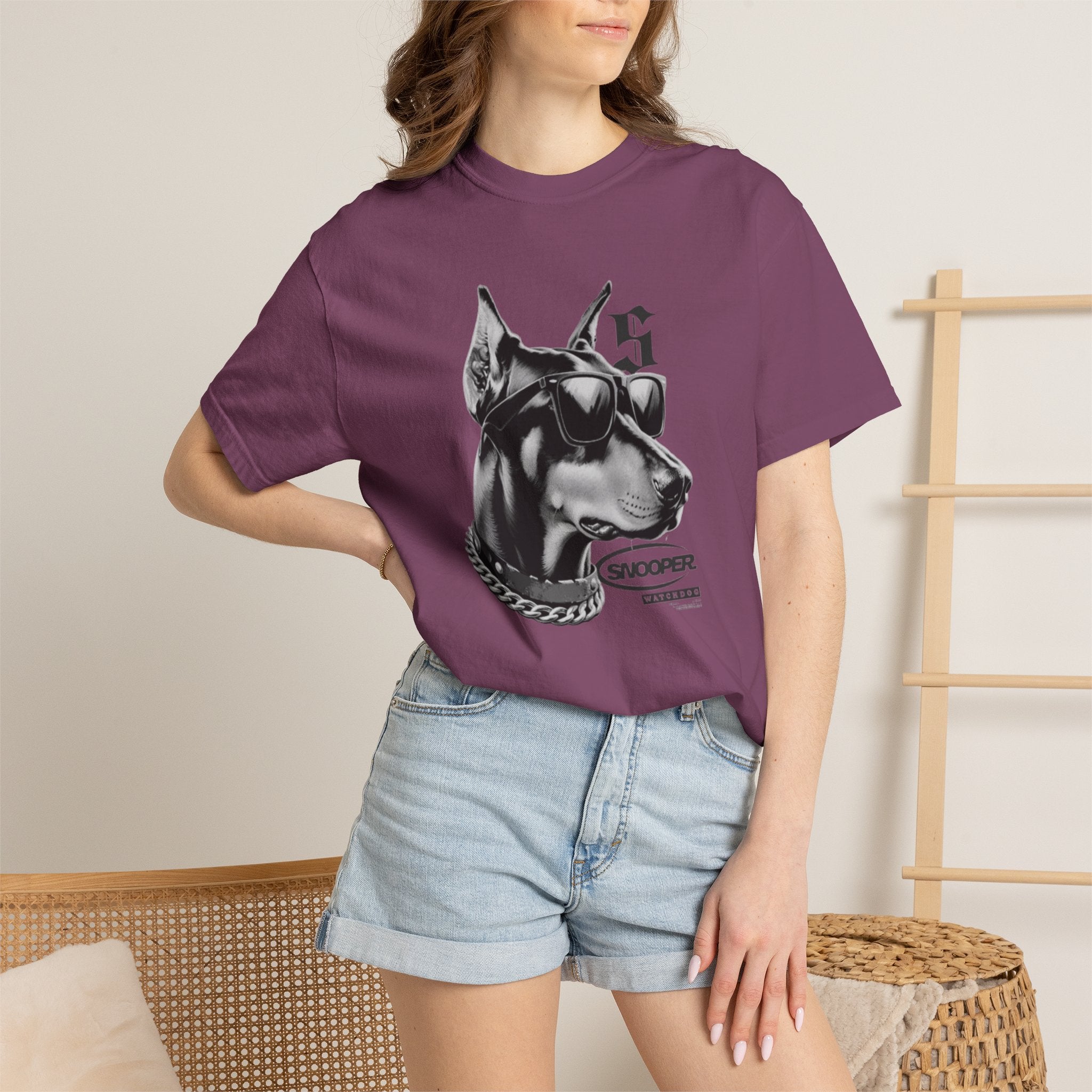 Doberman Sunglasses Graphic T-Shirt — "Snooper" Streetwear Tee