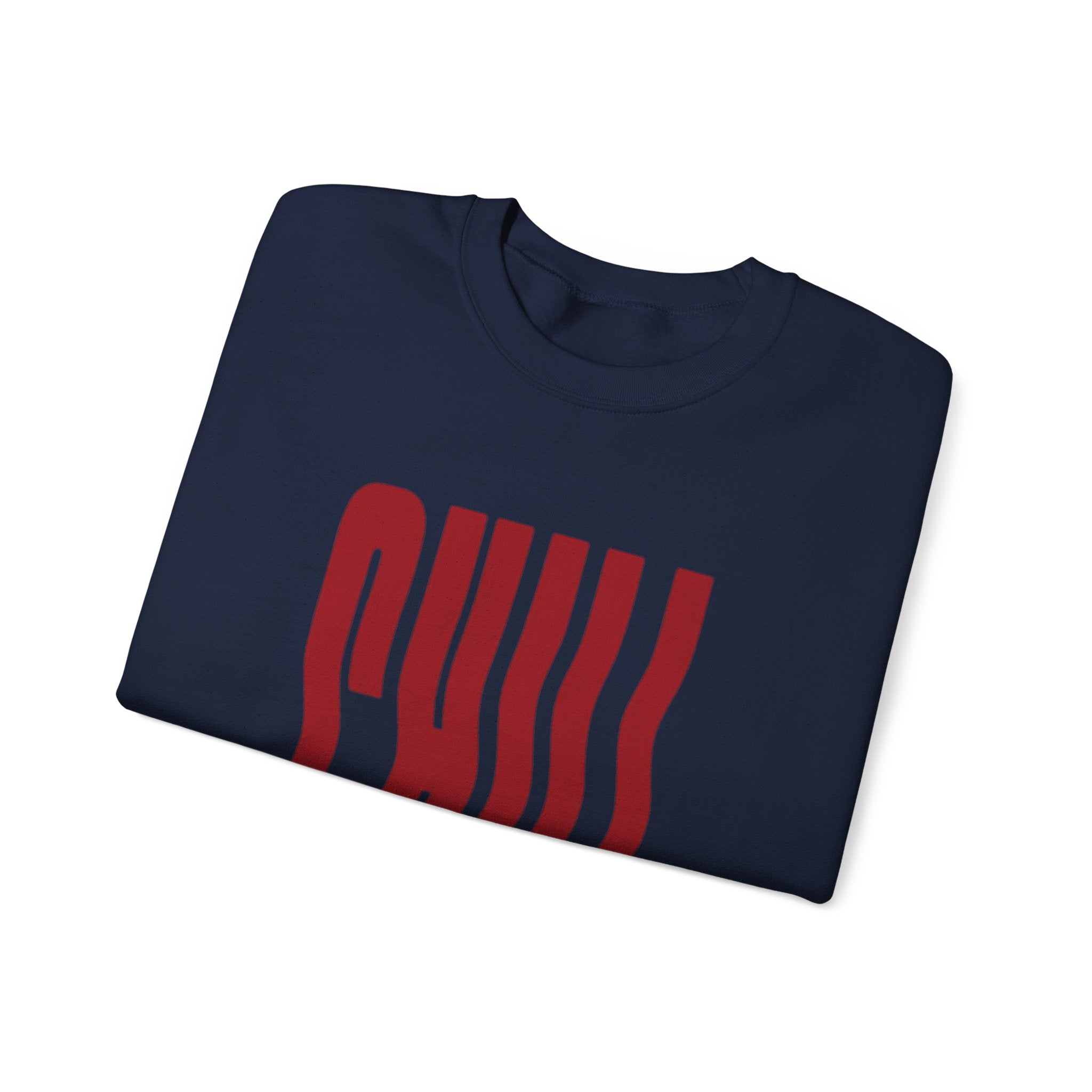 Chill Distorted Text Crewneck Sweatshirt